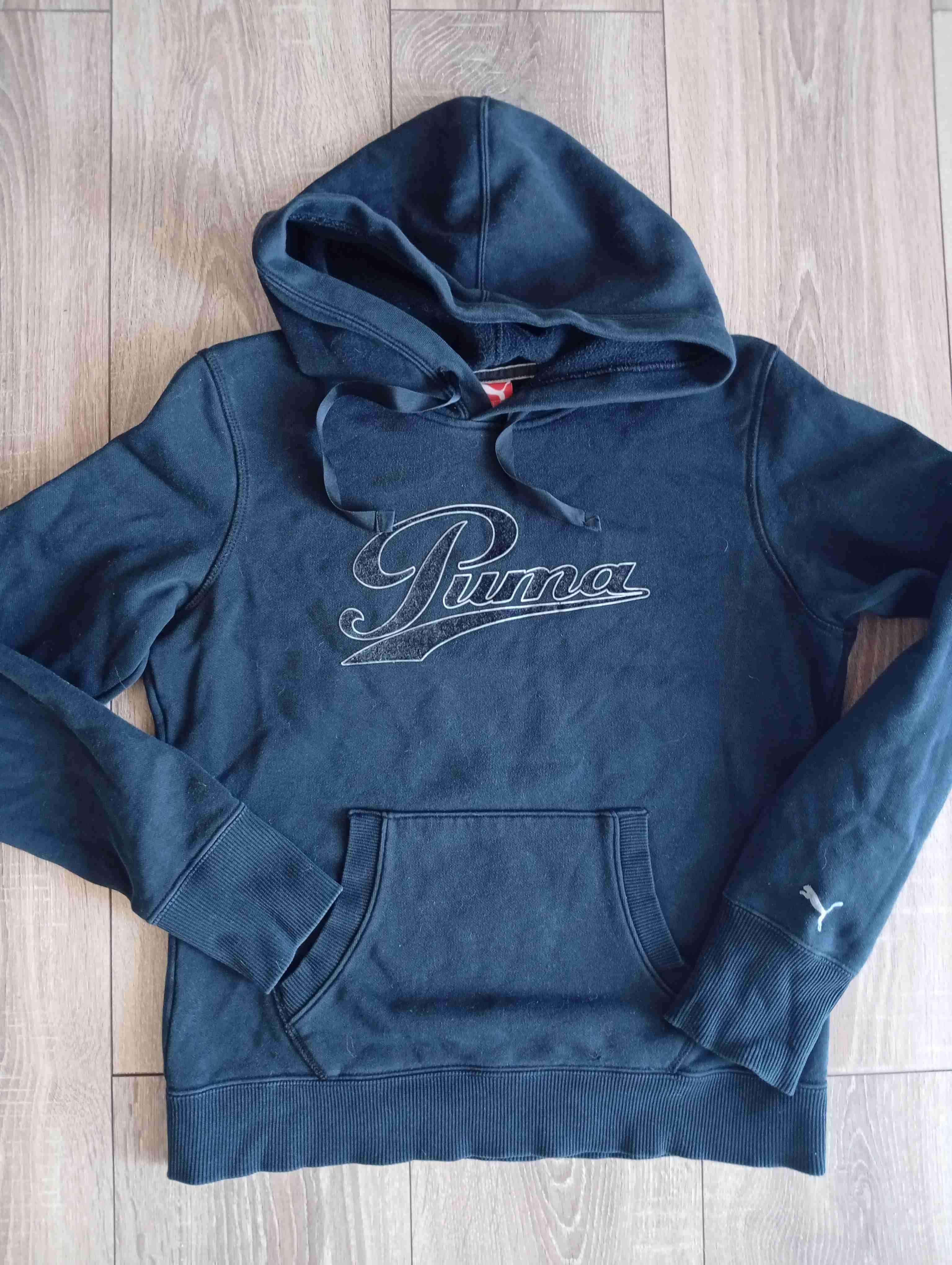 Polerón con capucha negro Puma