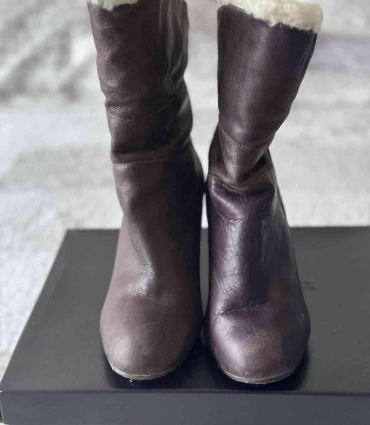 Botines marrones con taco - miniatura 2