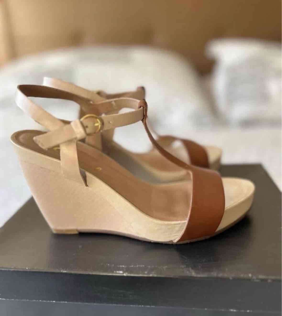 Sandalias plataforma Cuero