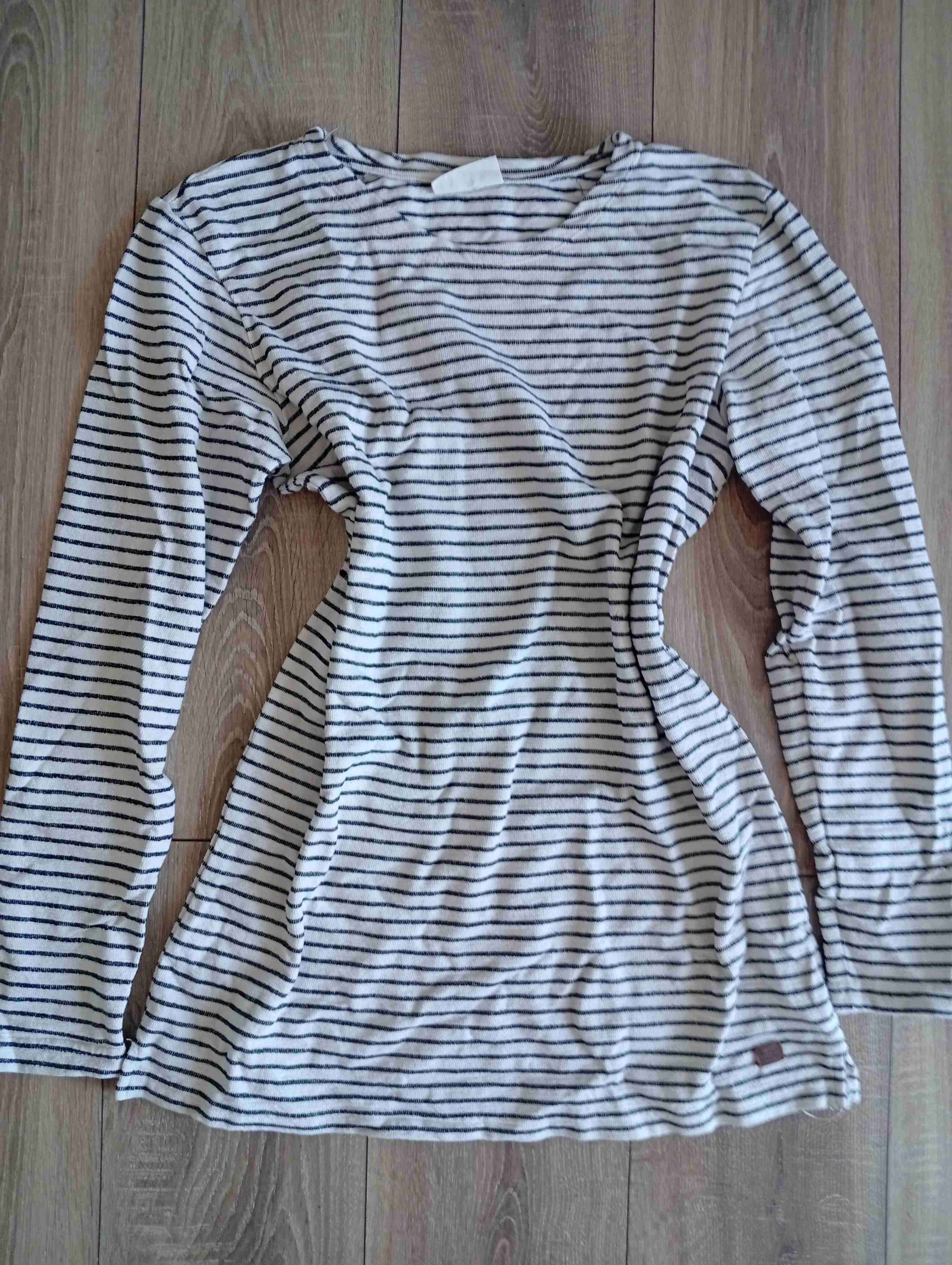 Vestido rayado manga larga