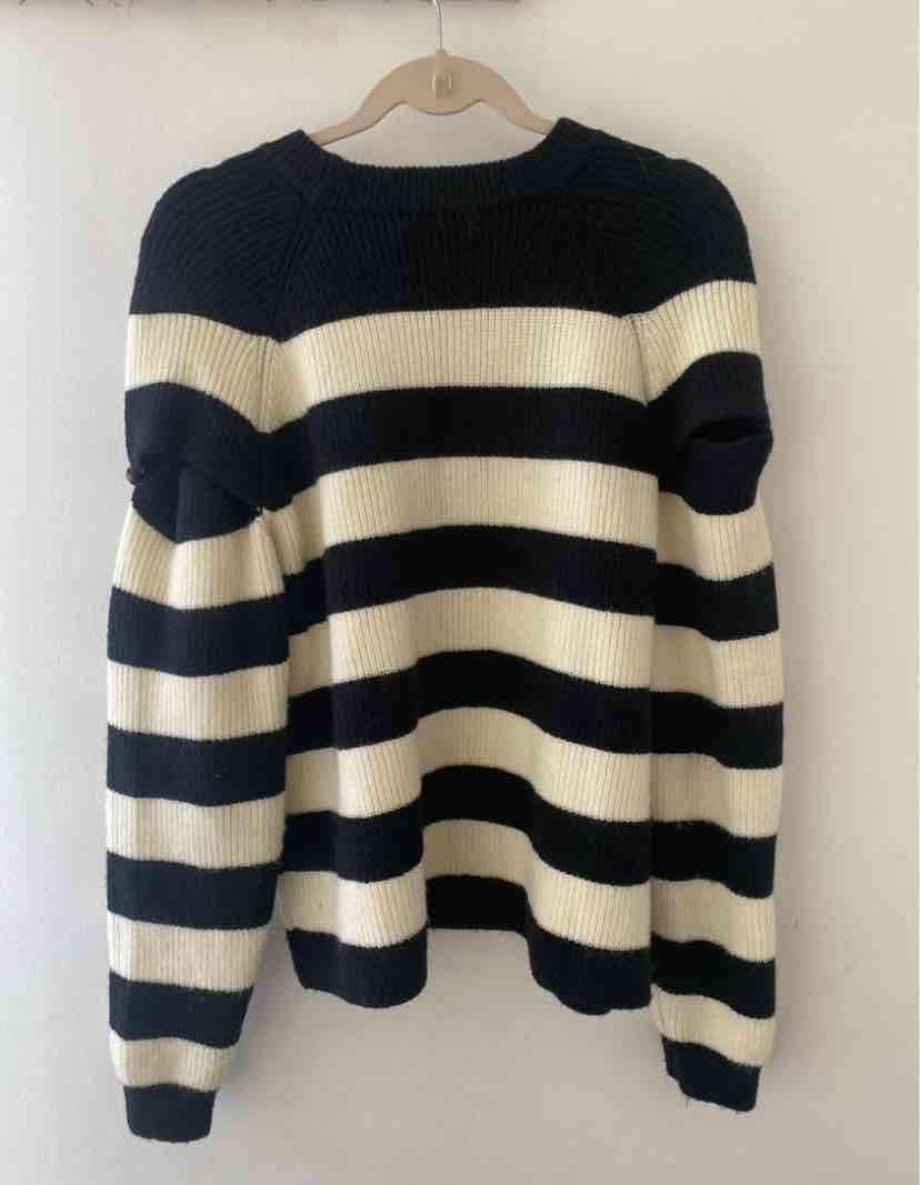 Suéter a rayas blanco y negro - miniatura 2