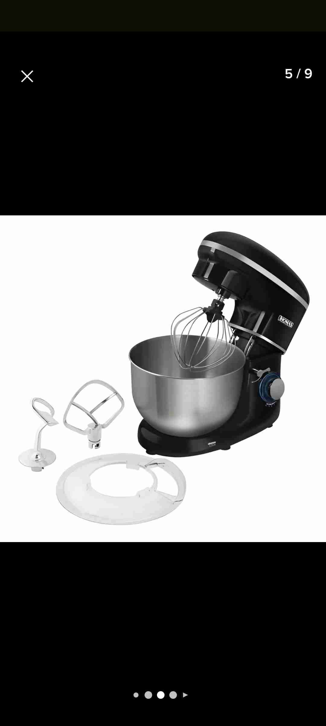 Batidora de pedestal Thomas negra - miniatura 2