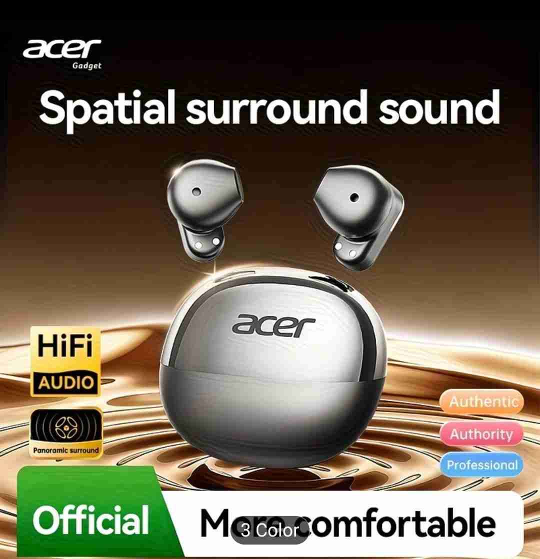 Auriculares inalámbricos negros Acer - miniatura 6