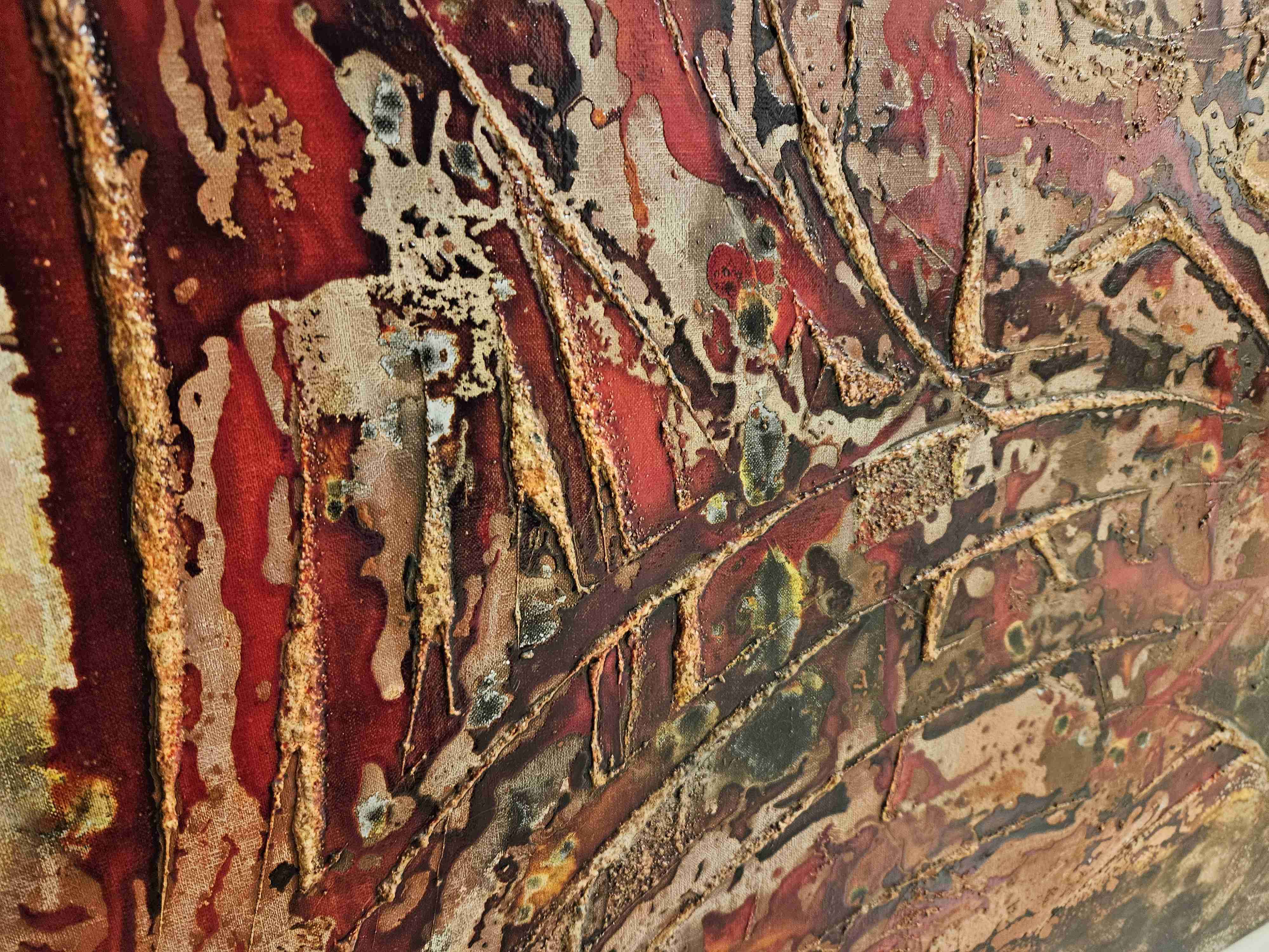 Cuadro abstracto grande Precio conversable - miniatura 5