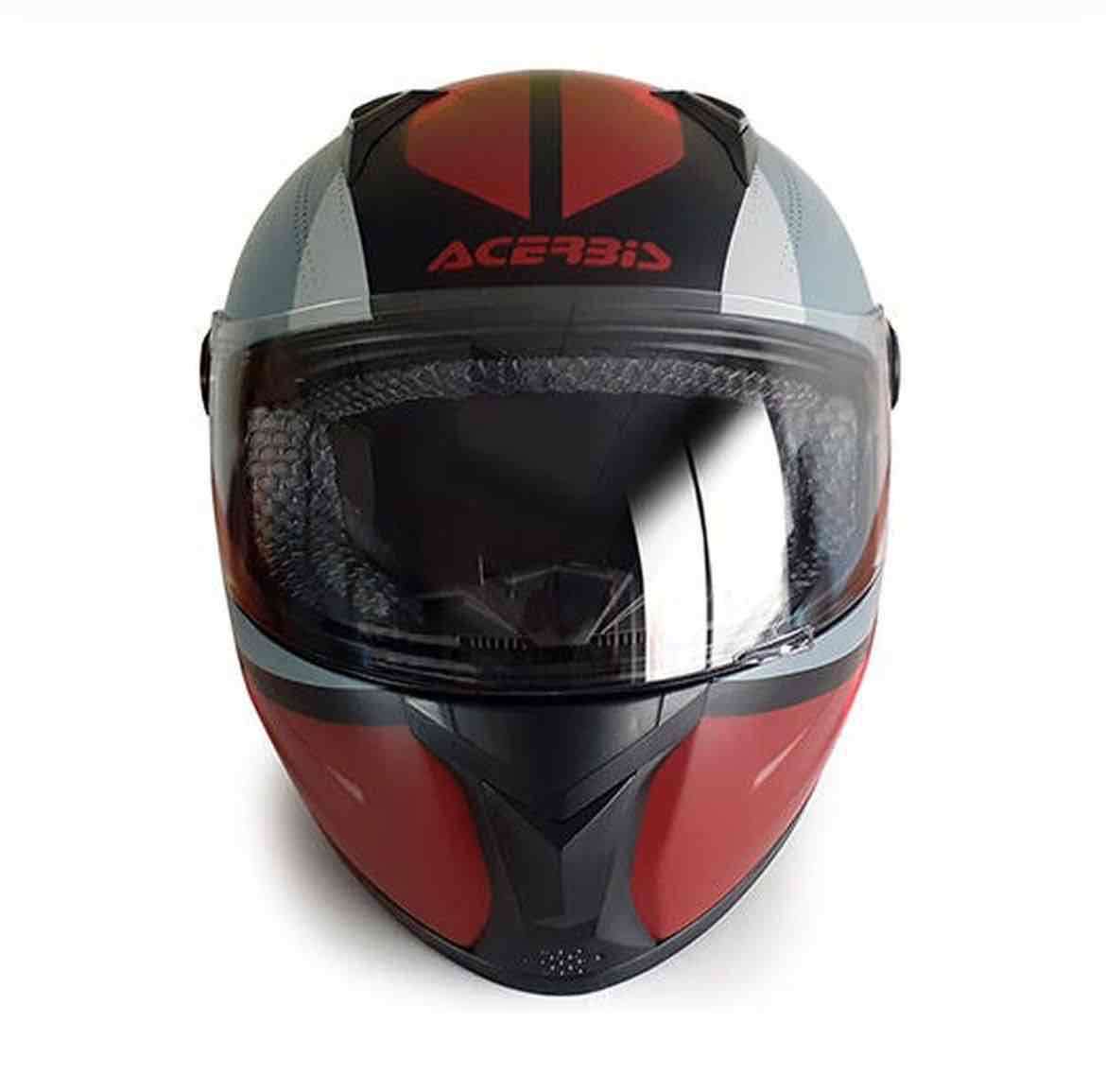 Casco integral ACERBIS gris y rojo - miniatura 2