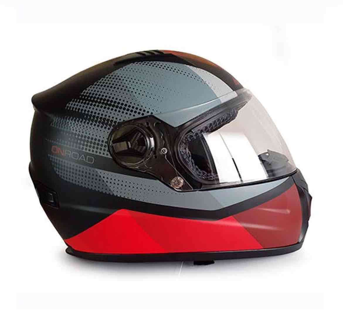 Casco integral ACERBIS gris y rojo - miniatura 3