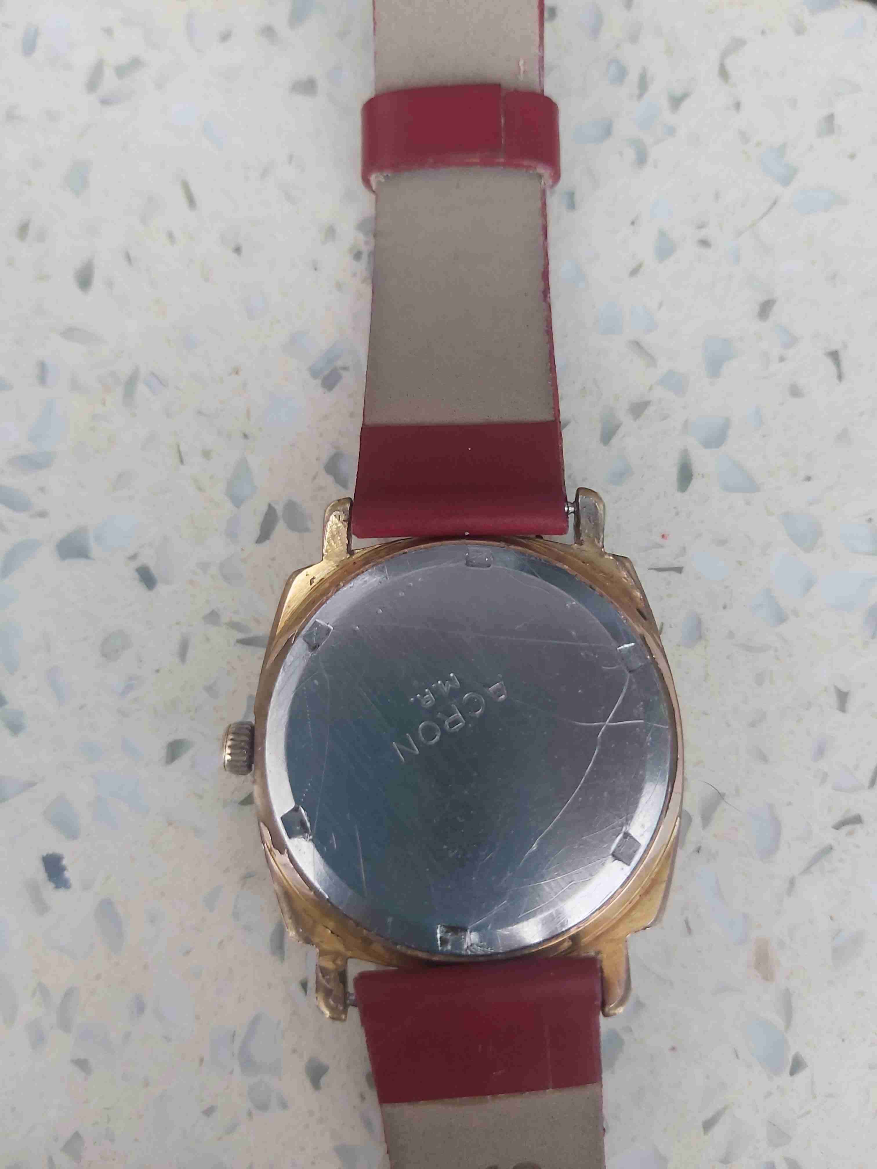 Reloj ACRON antiguo Mecánico a cuerda, Enchape ORO - miniatura 2