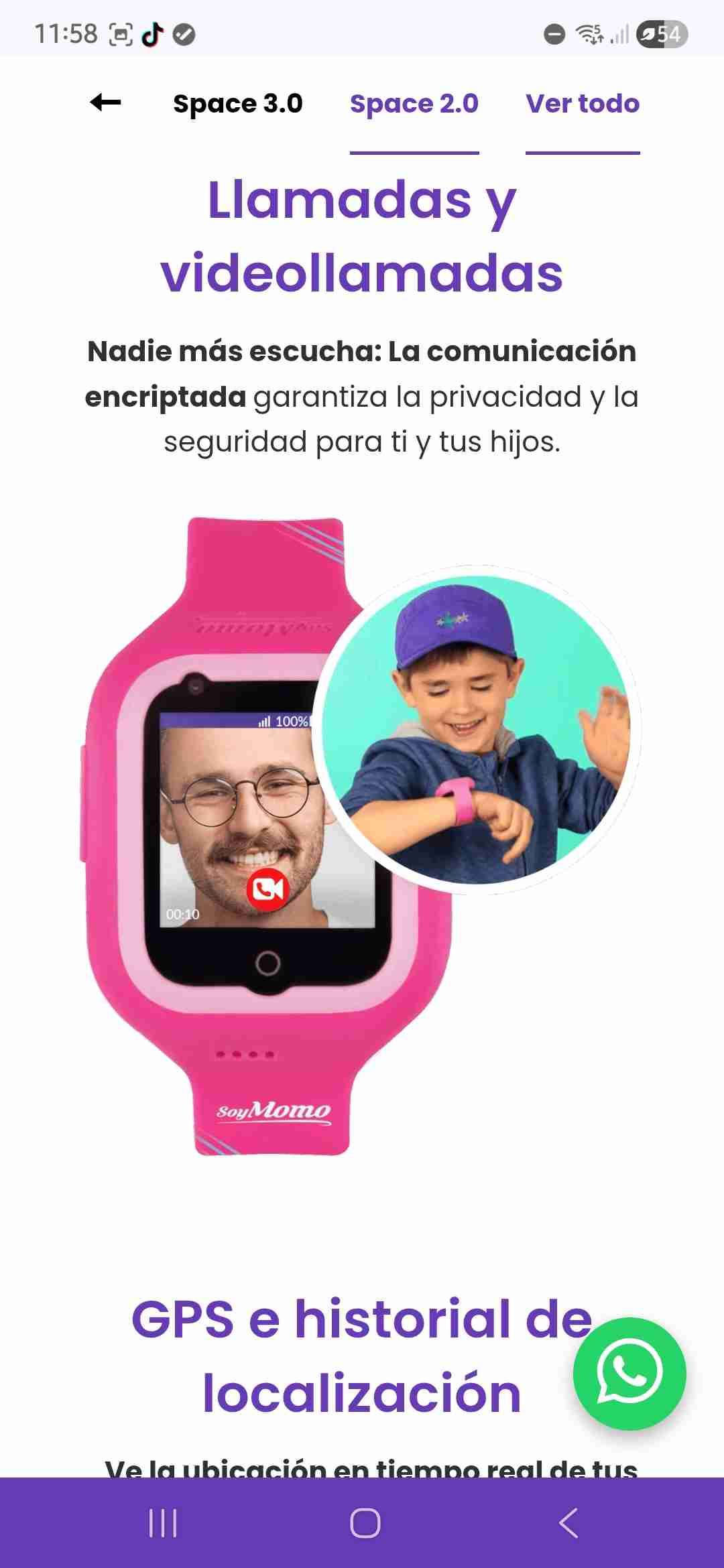 Reloj inteligente infantil Space Lite - miniatura 3