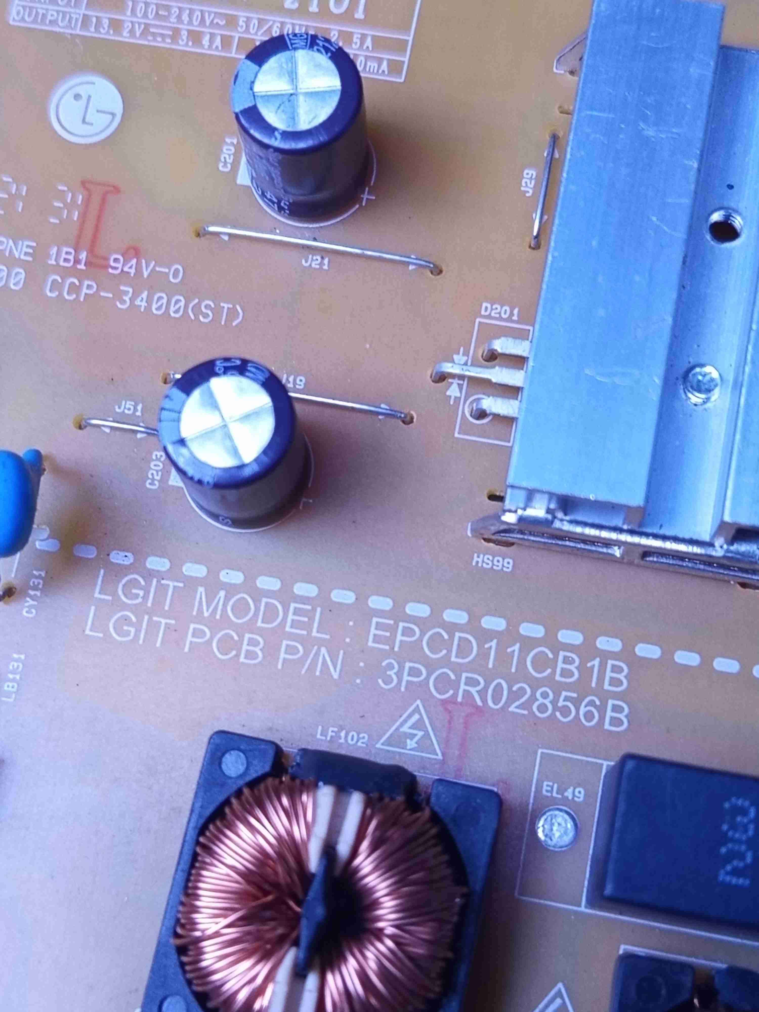 Fuente de poder televisor LG 50UP7750 - miniatura 3