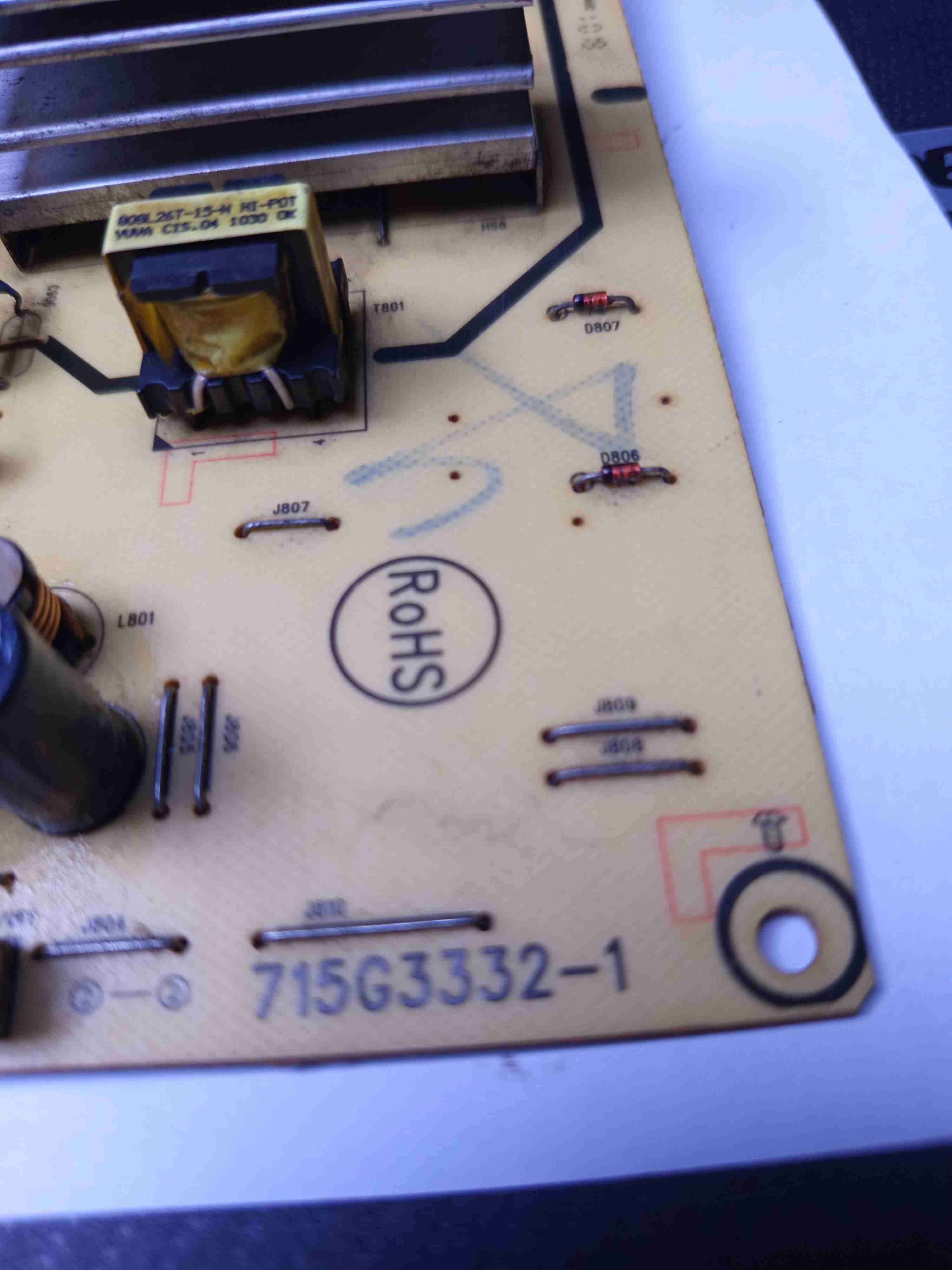 Fuente de poder televisor Haier modelo HL32D2 - miniatura 2