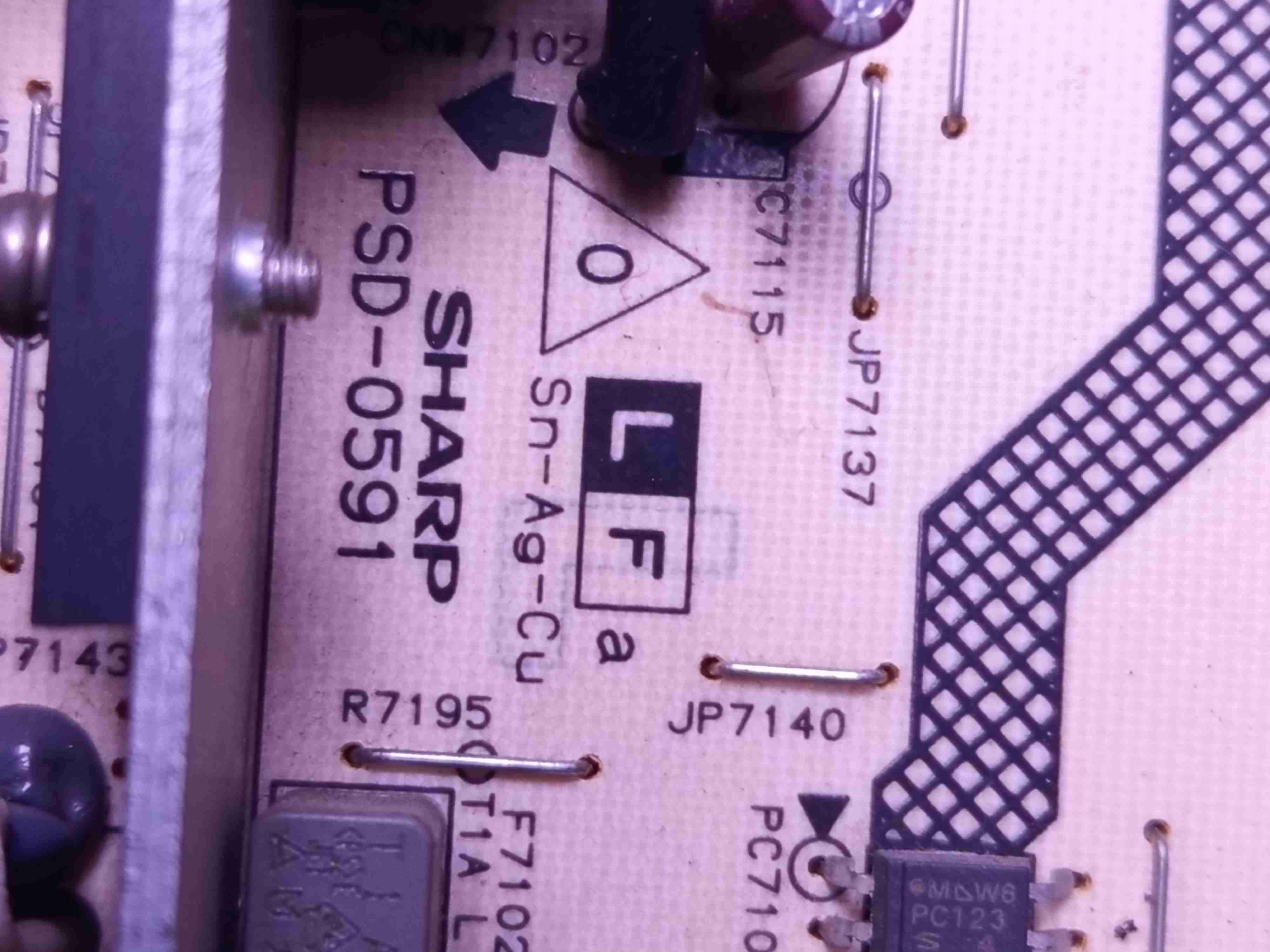 Fuente de poder televisor Sharp LC32M44AL - miniatura 5