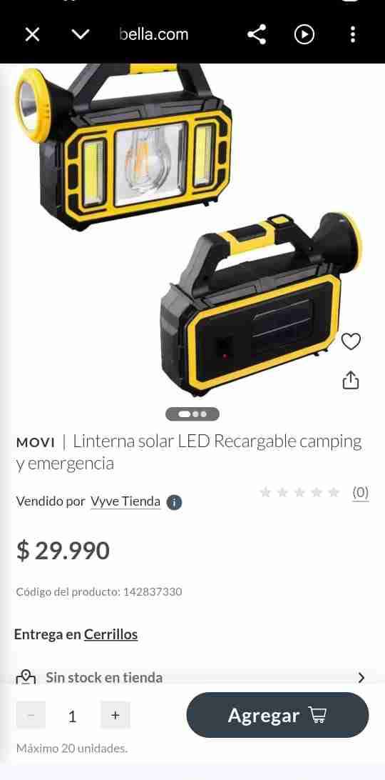 Linterna de emergencia solar multifoco - miniatura 4