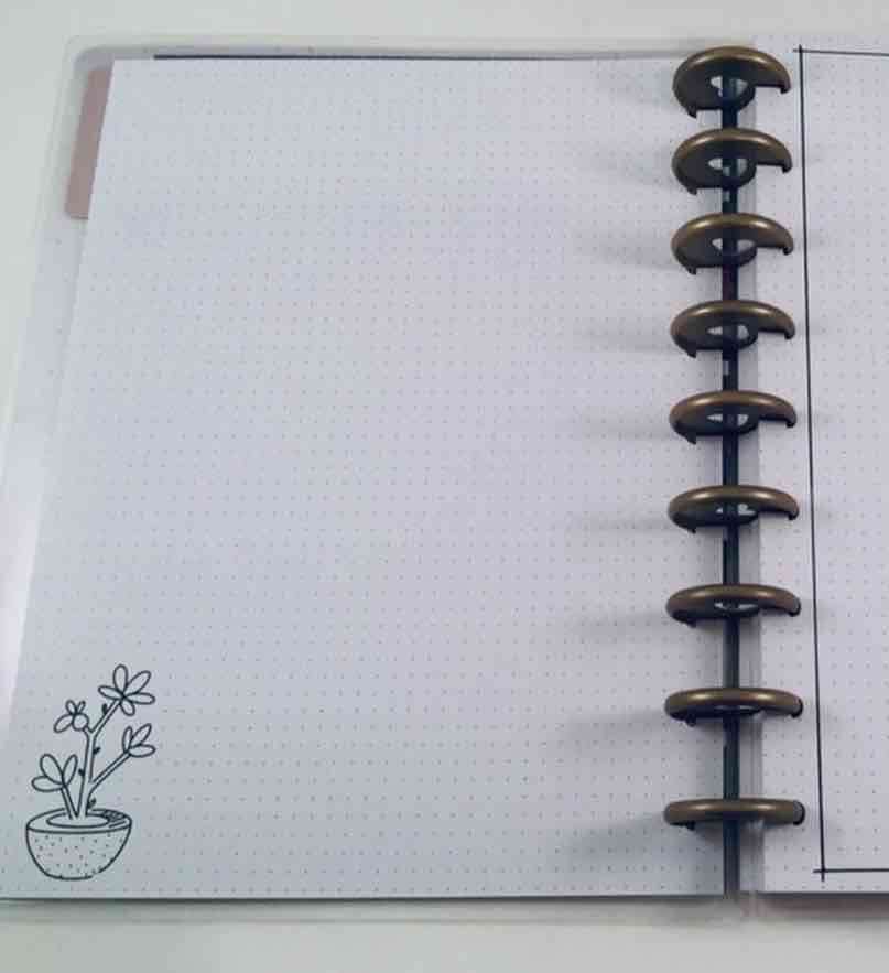 Cuaderno Happy Notes azul con anillos - miniatura 4