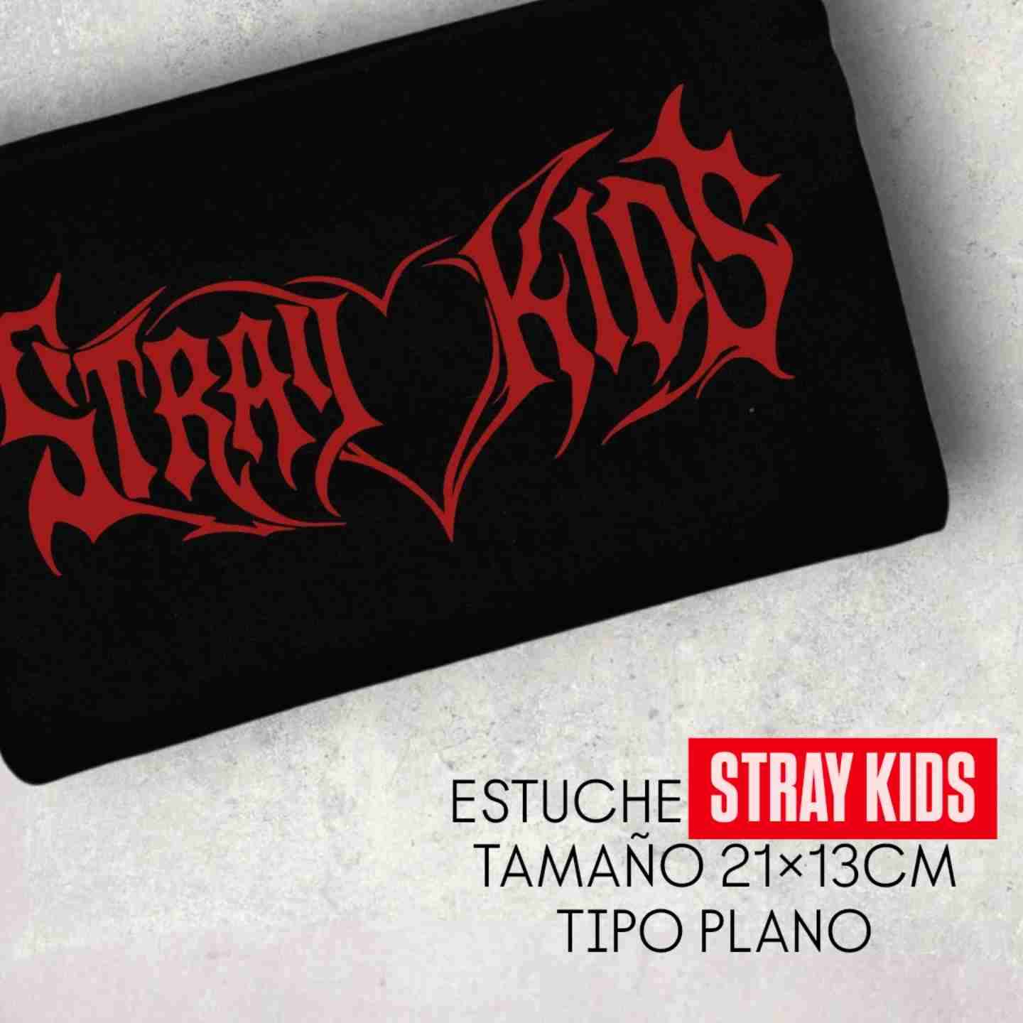 Estuche negro Stray Kids