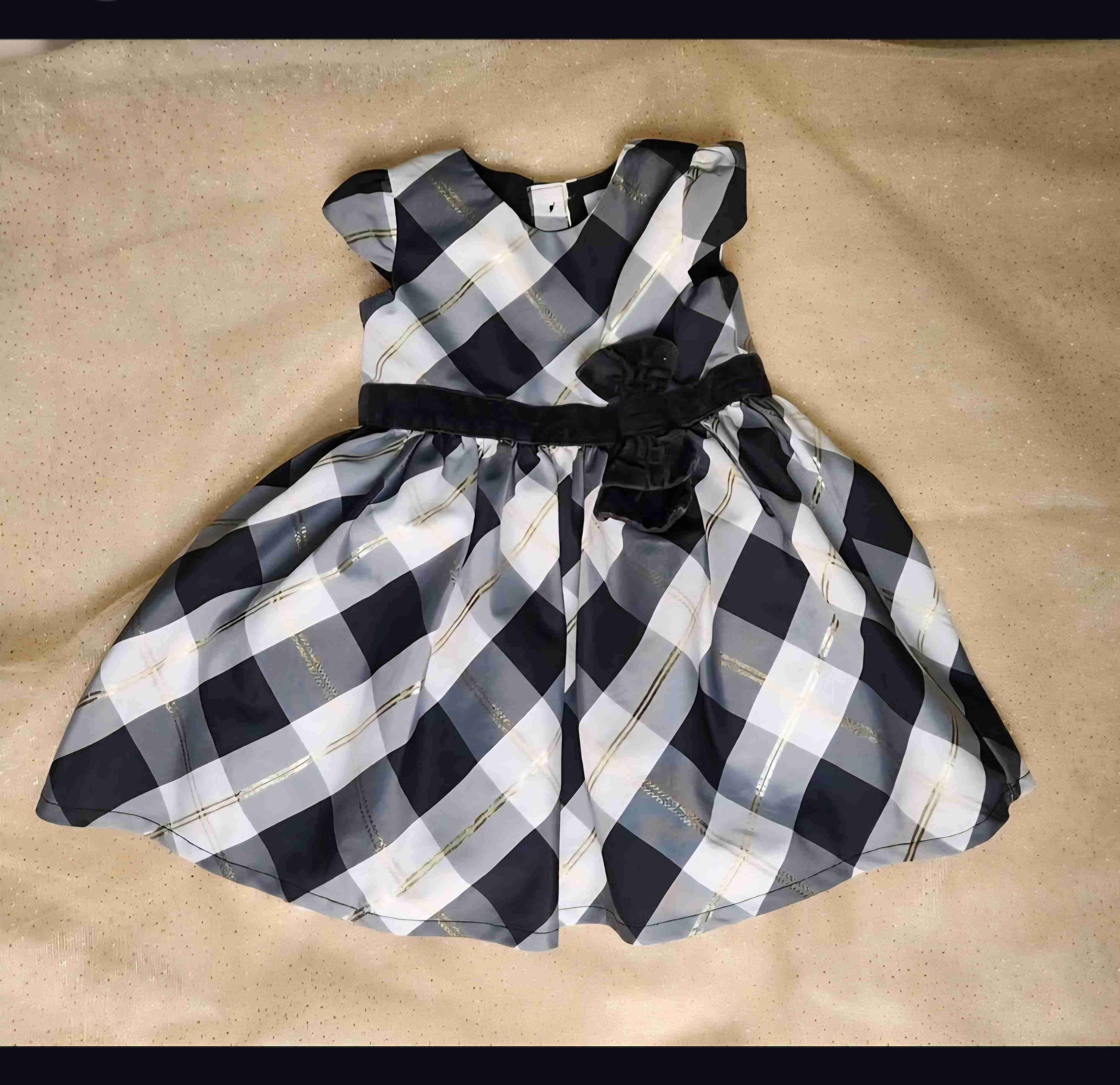 Vestido niña cuadros elegante