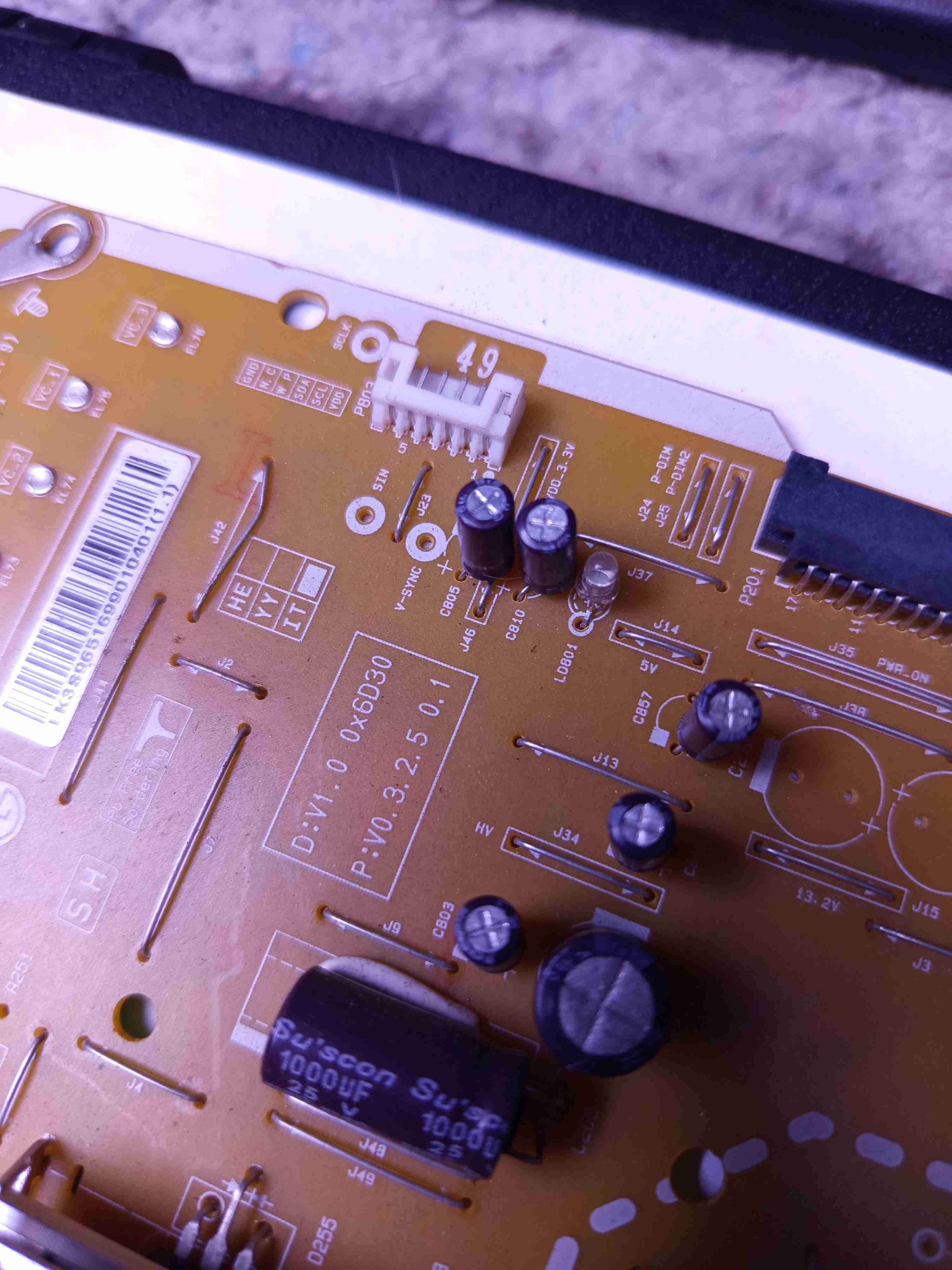 Fuente de poder televisor LG 49SM8000PSA - miniatura 2