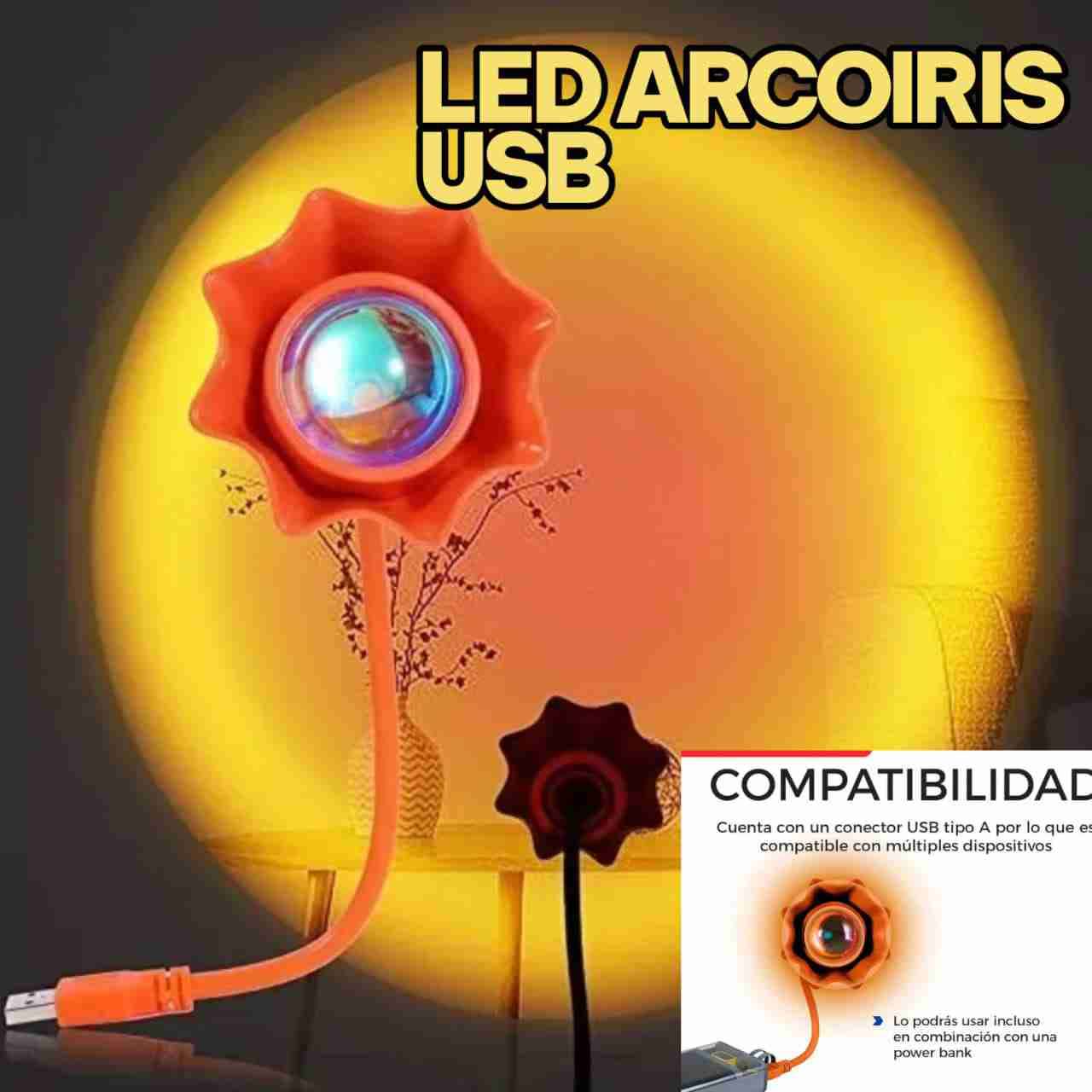 Luz fotográfica con efecto solar - miniatura 2