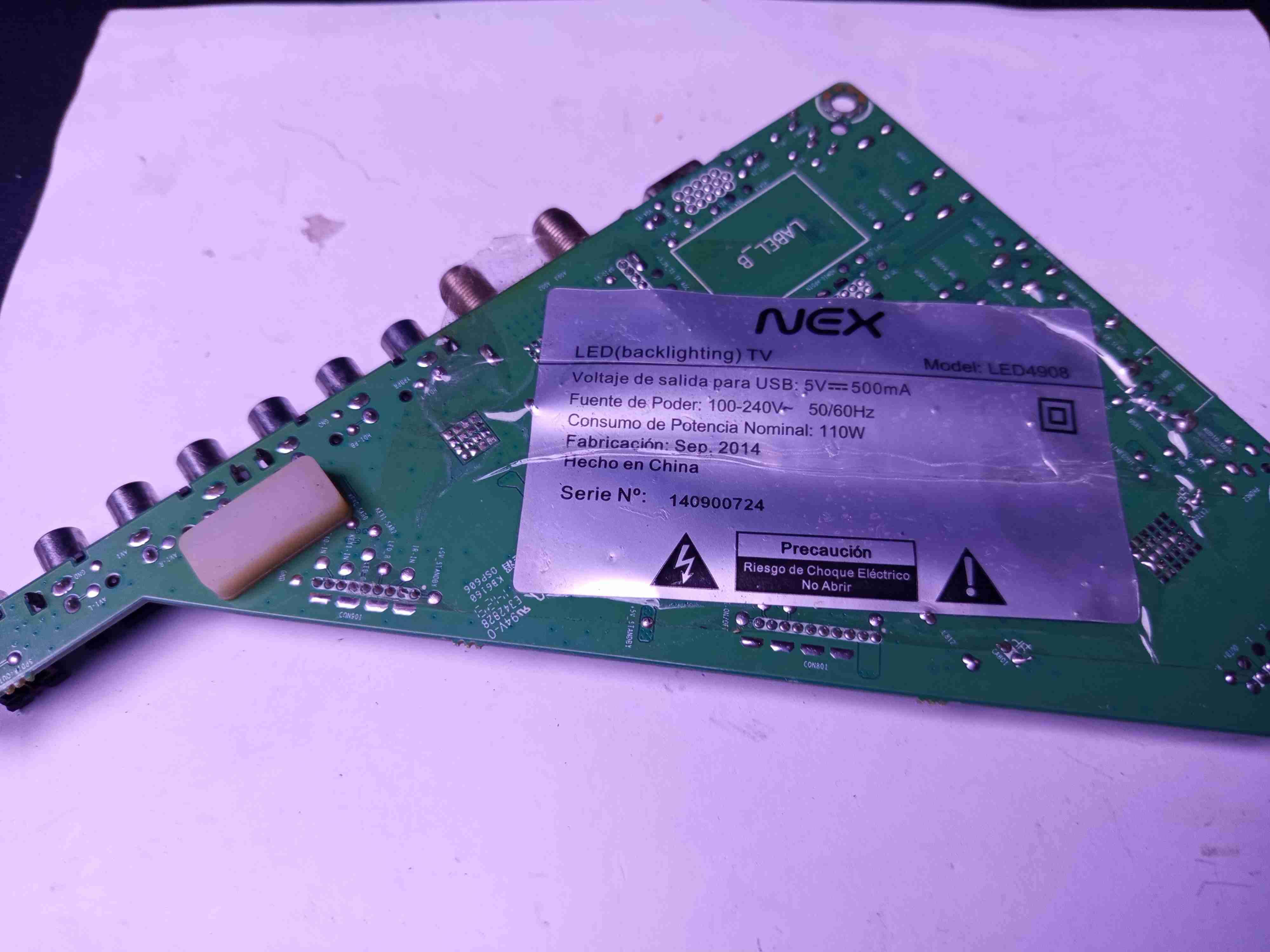 Mainboard televisor nex Modelo LED4908 - miniatura 6