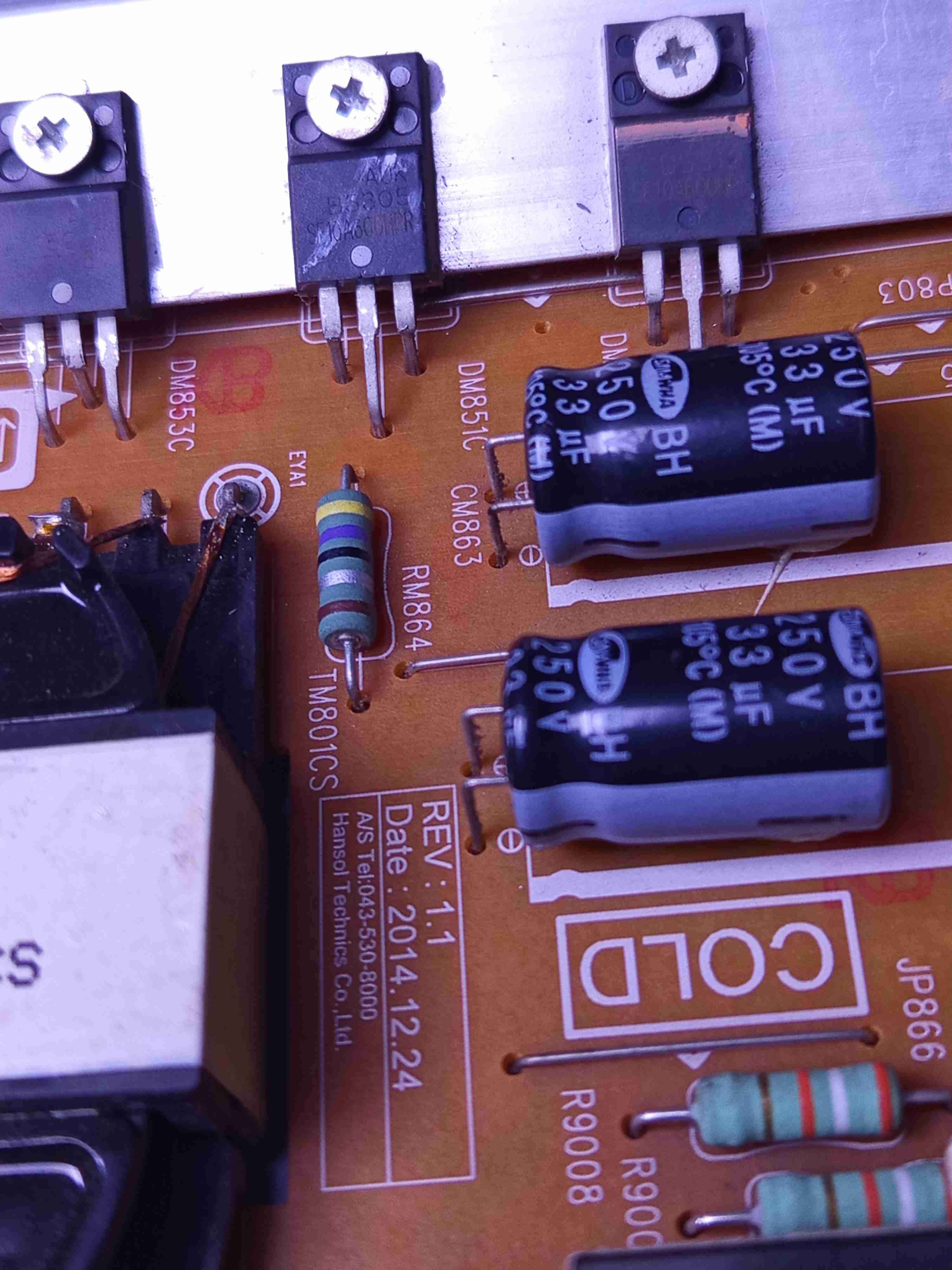 Fuente de poder televisor Samsung UN55KU6300 - miniatura 4