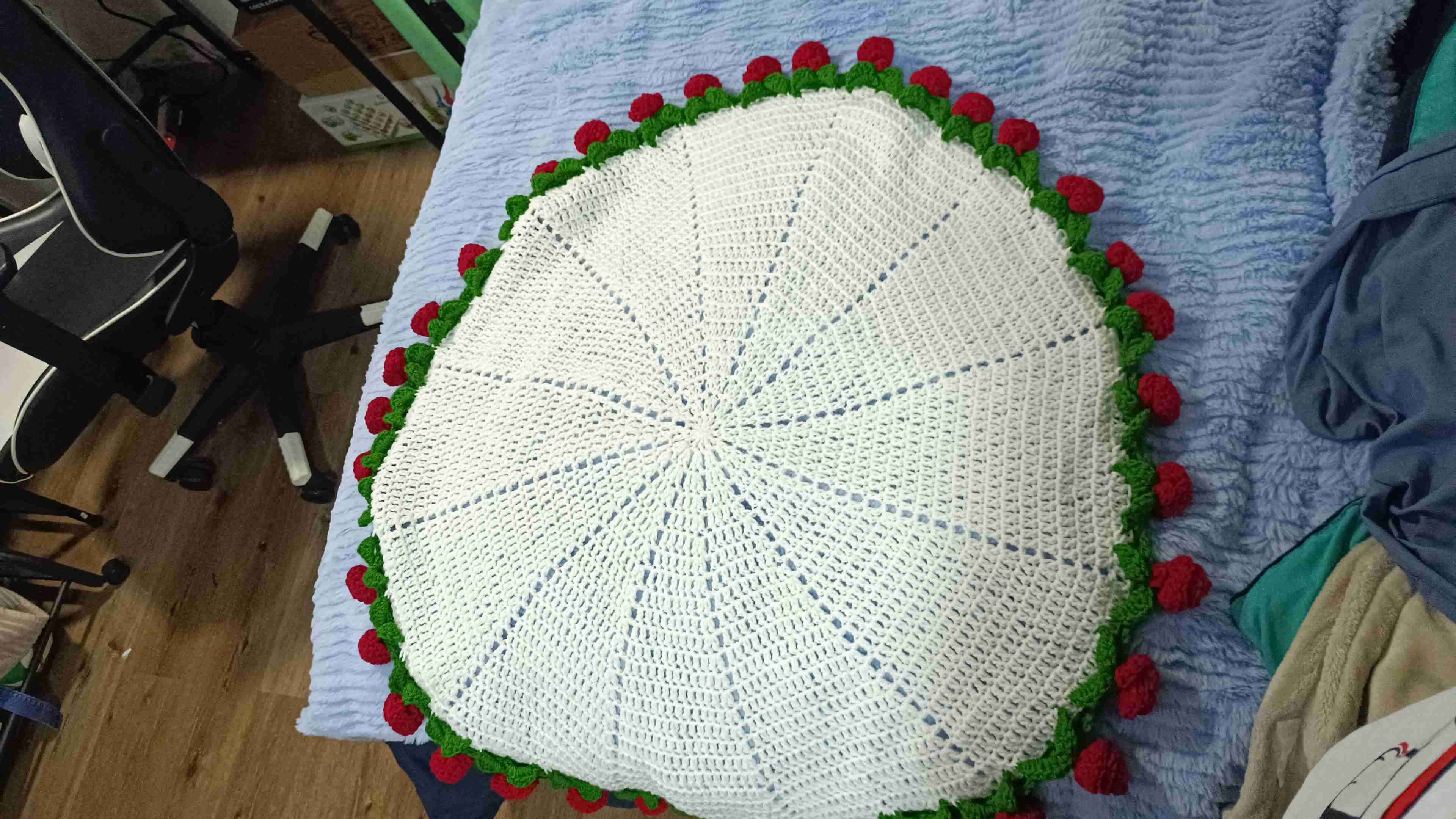 Manta-Ramo a Crochet - miniatura 3