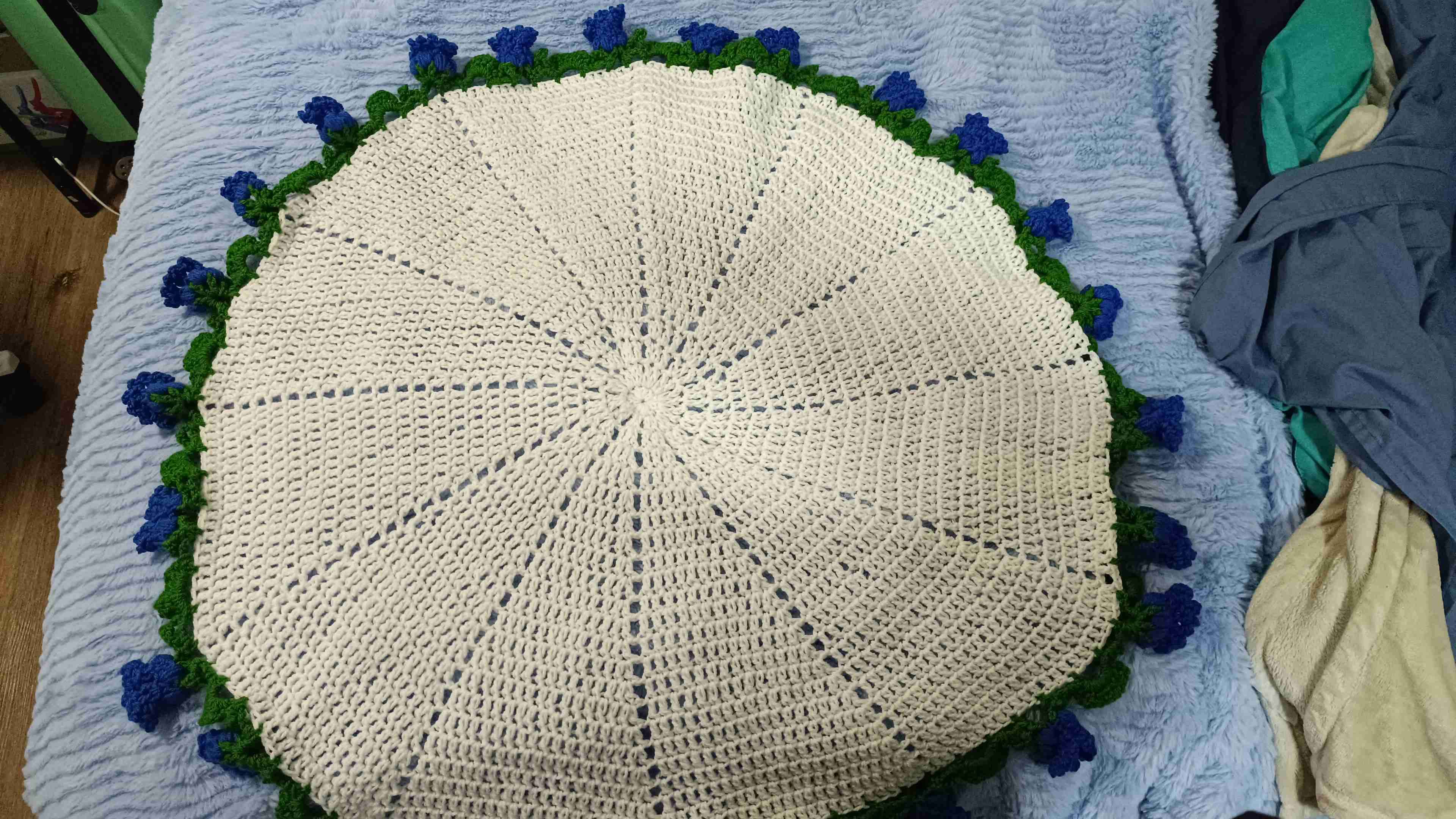 Manta-Ramo a Crochet - miniatura 4