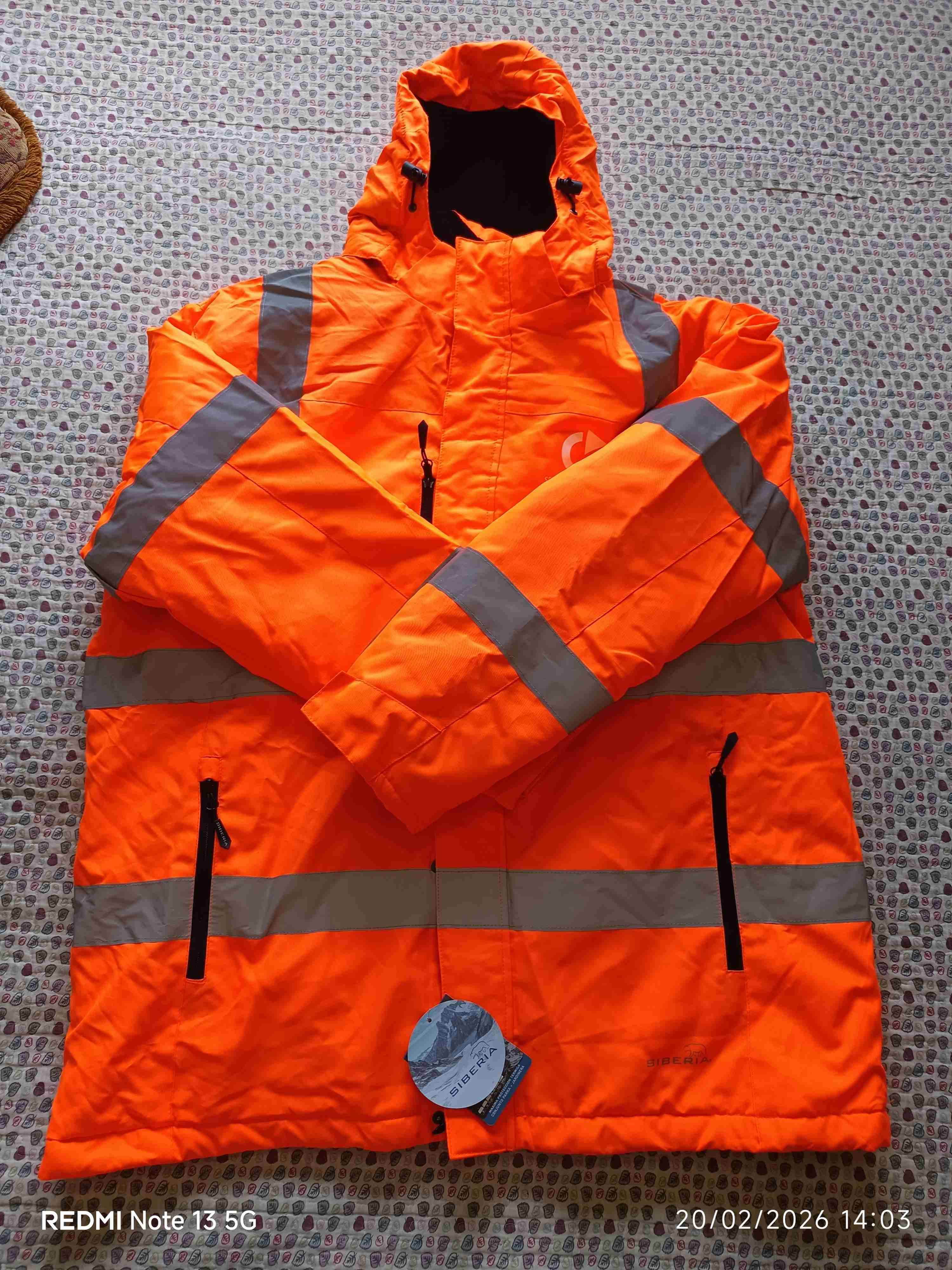 Chaqueta reflectante naranja