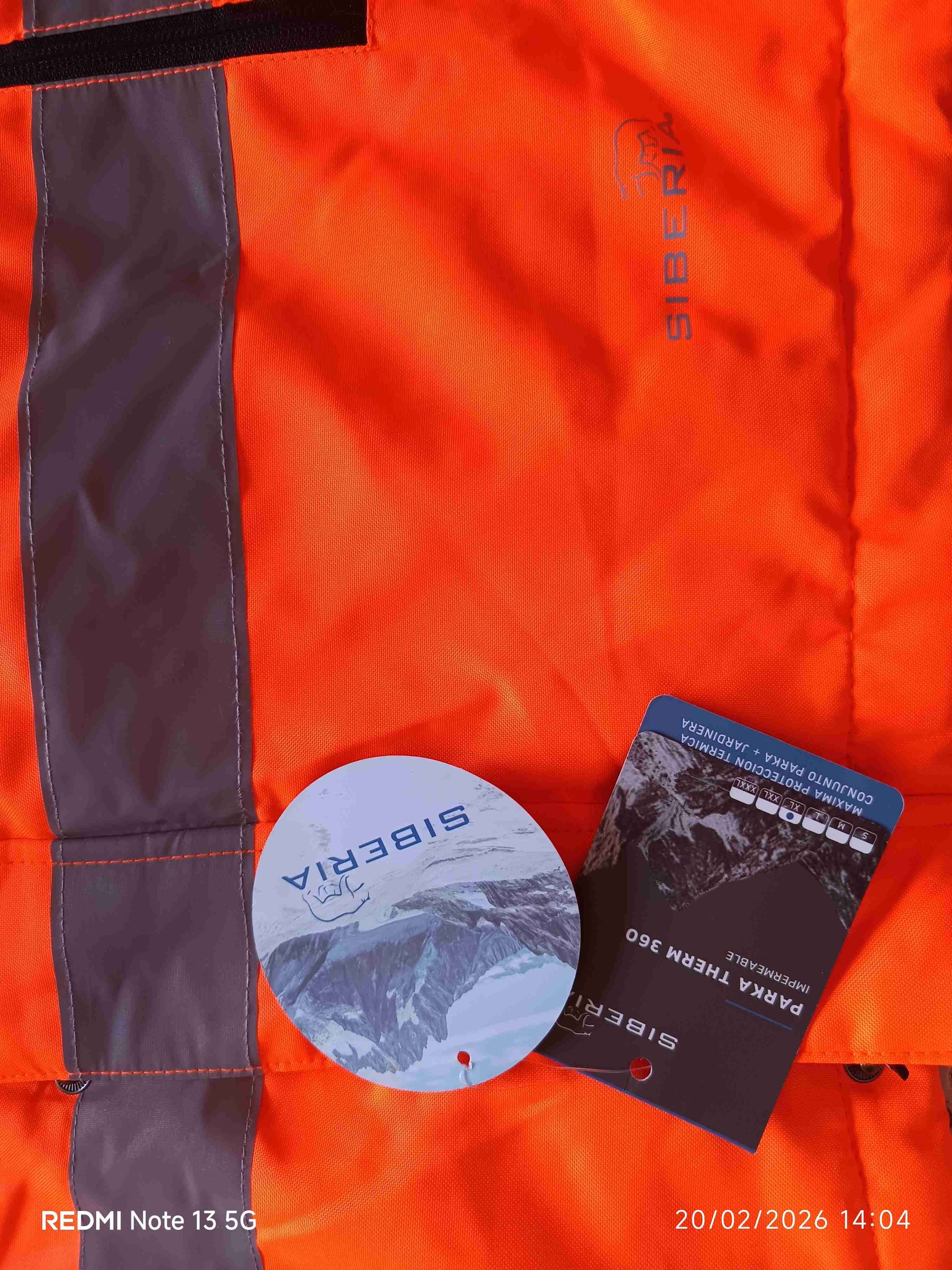 Chaqueta reflectante naranja - miniatura 2