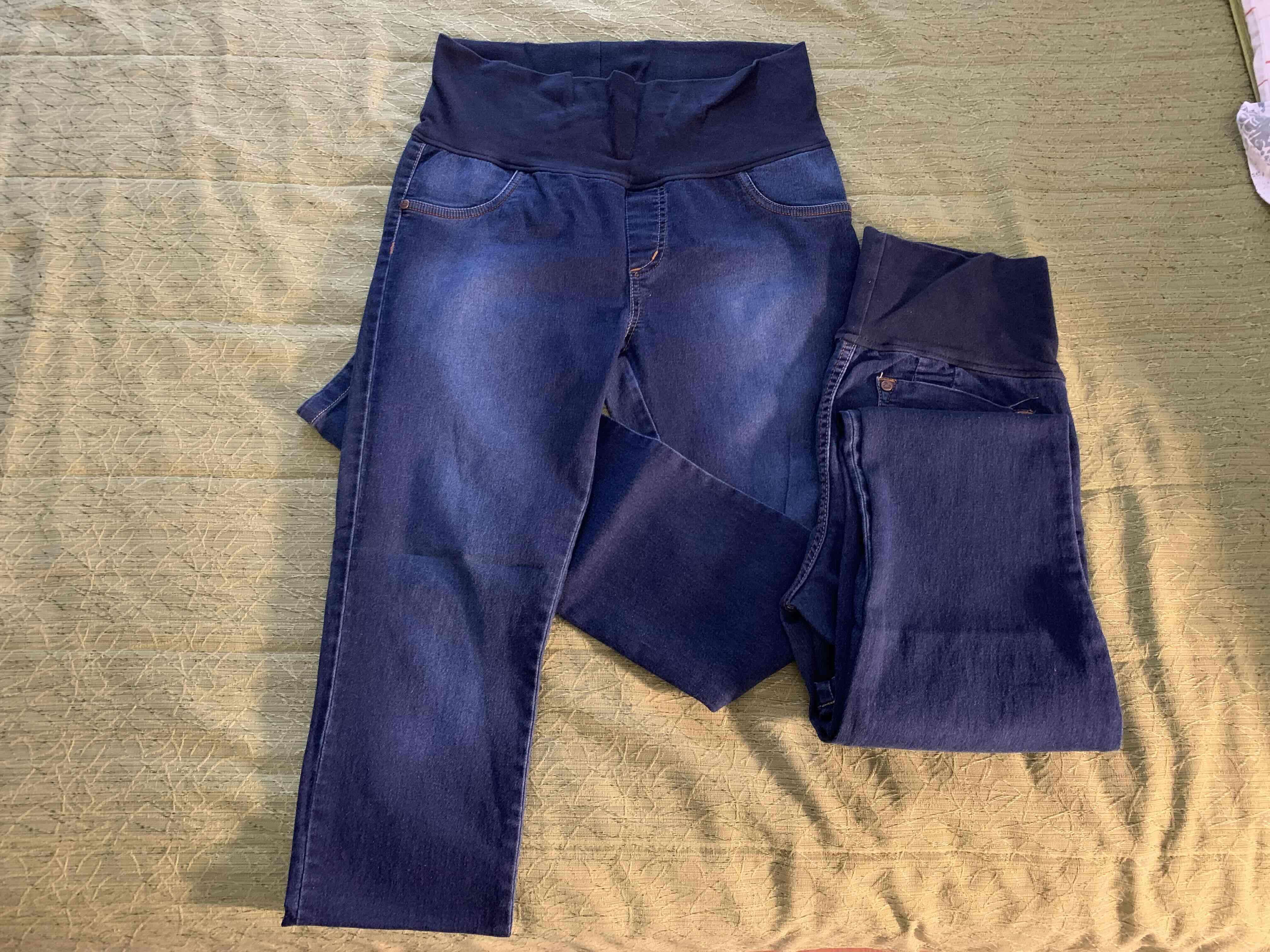 Jeans maternales azul oscuro