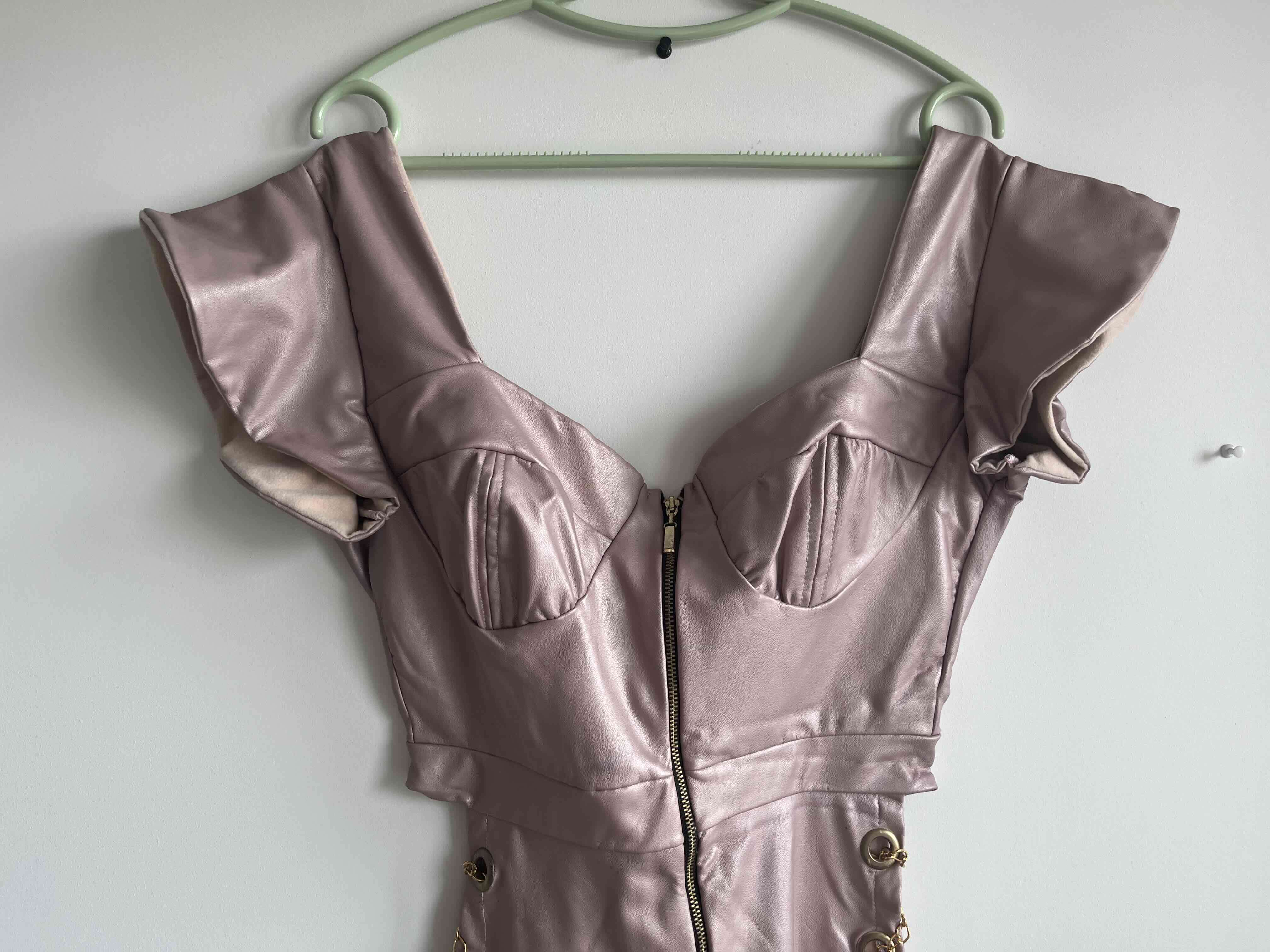 Enterito corto satinado rosado - miniatura 2