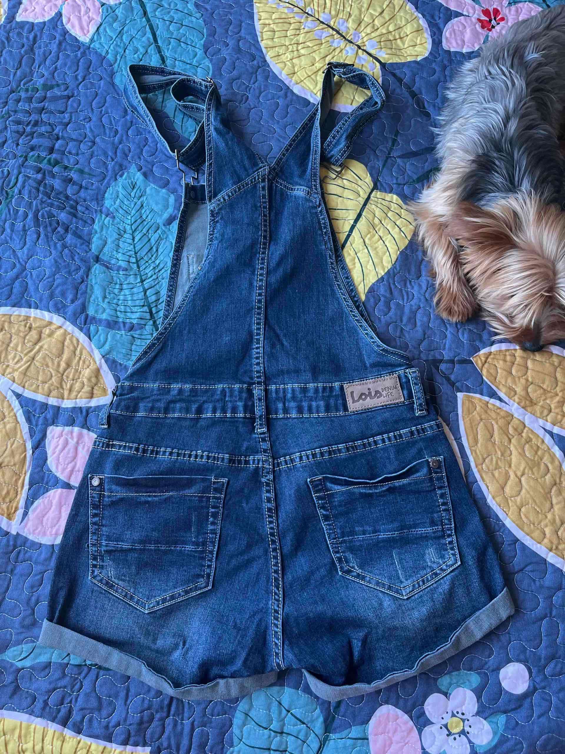 Jardinera corta de mezclilla - miniatura 2