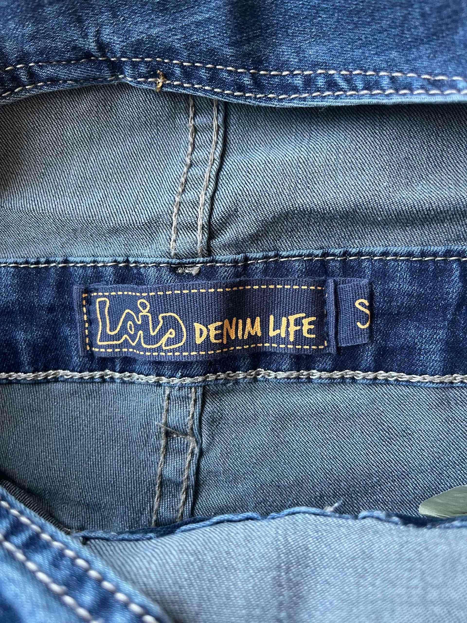 Jardinera corta de mezclilla - miniatura 3