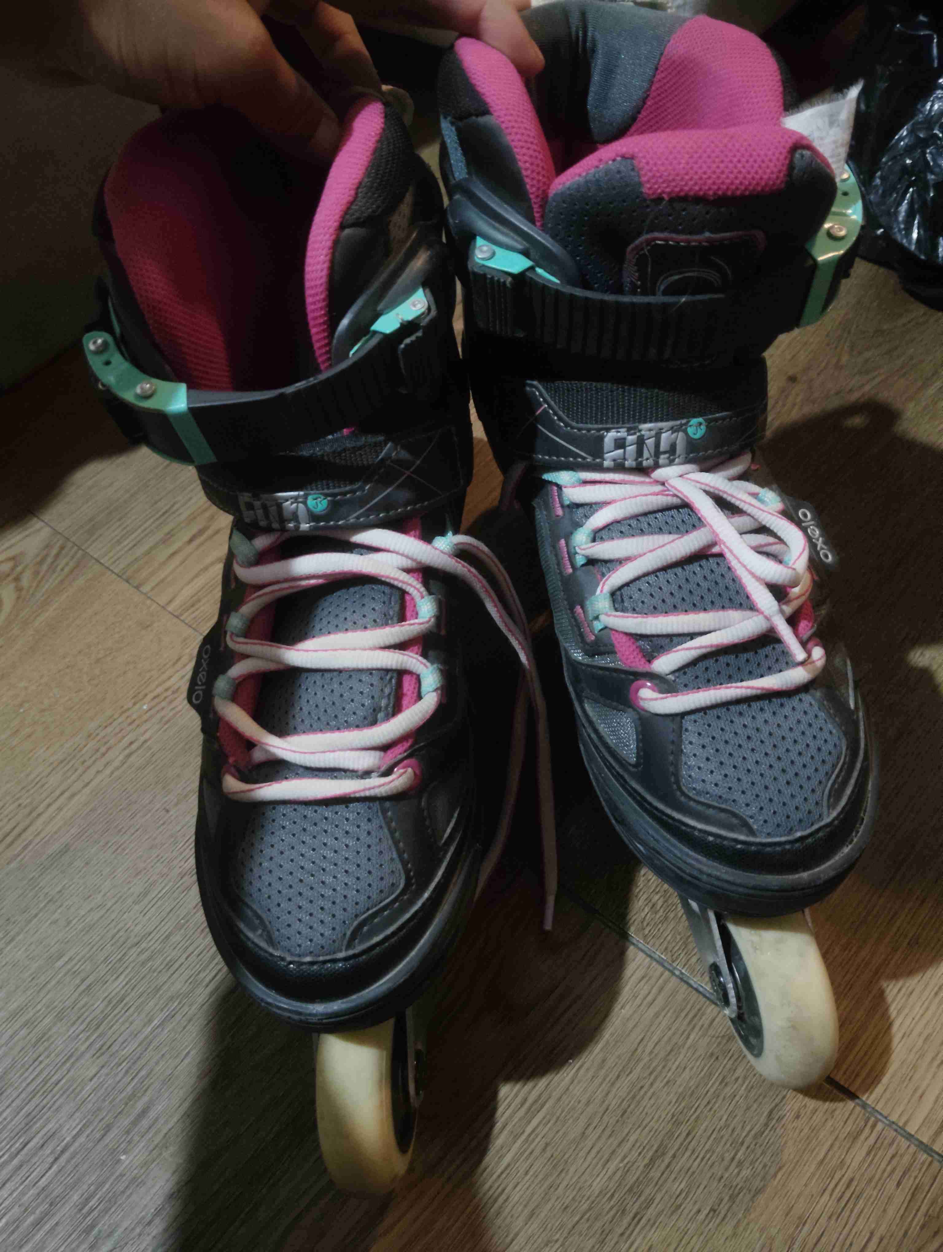 Patines en línea Oxelo negros - miniatura 3