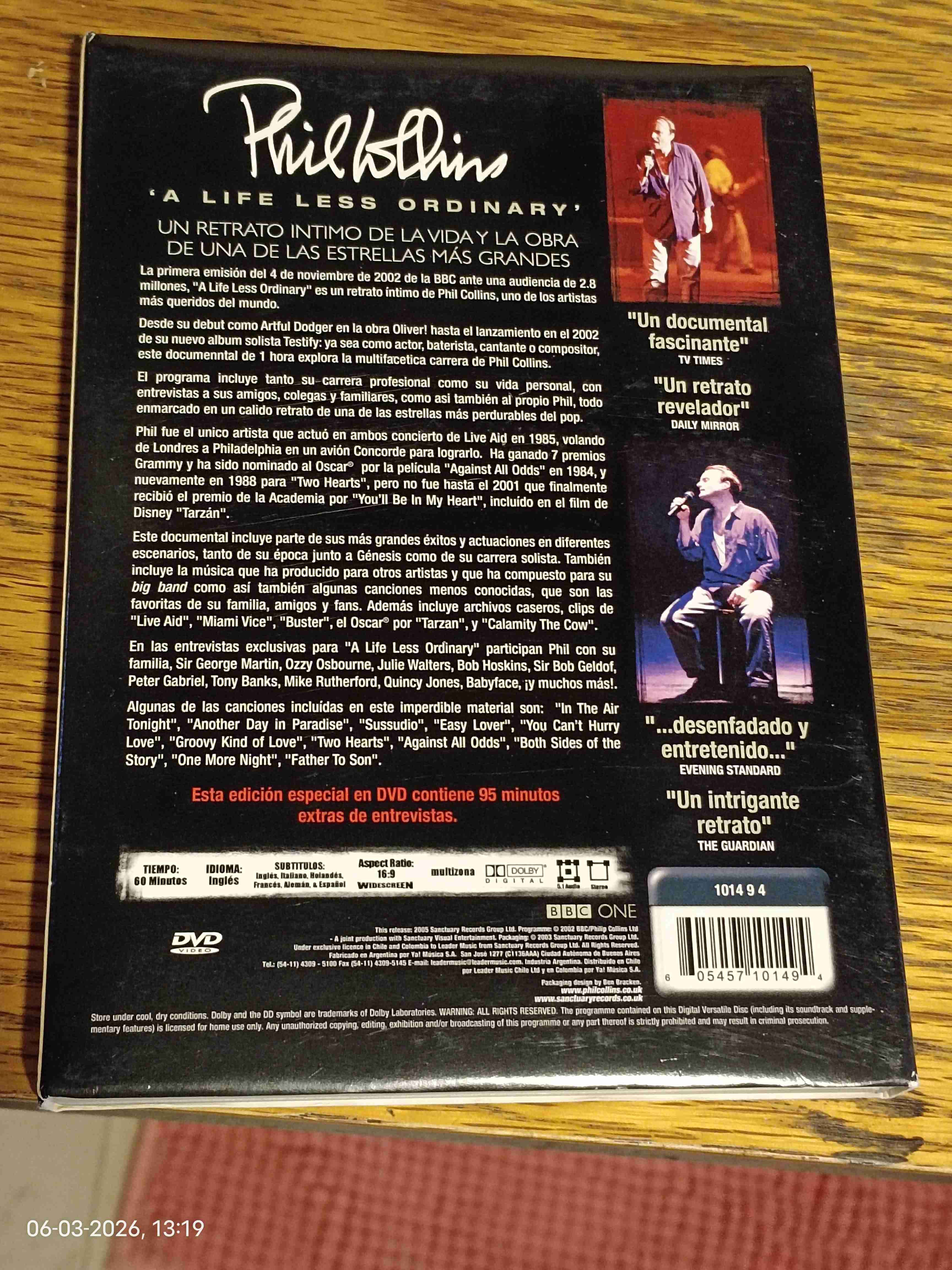 DVD Phil Collins: A Life Less Ordinary - miniatura 2