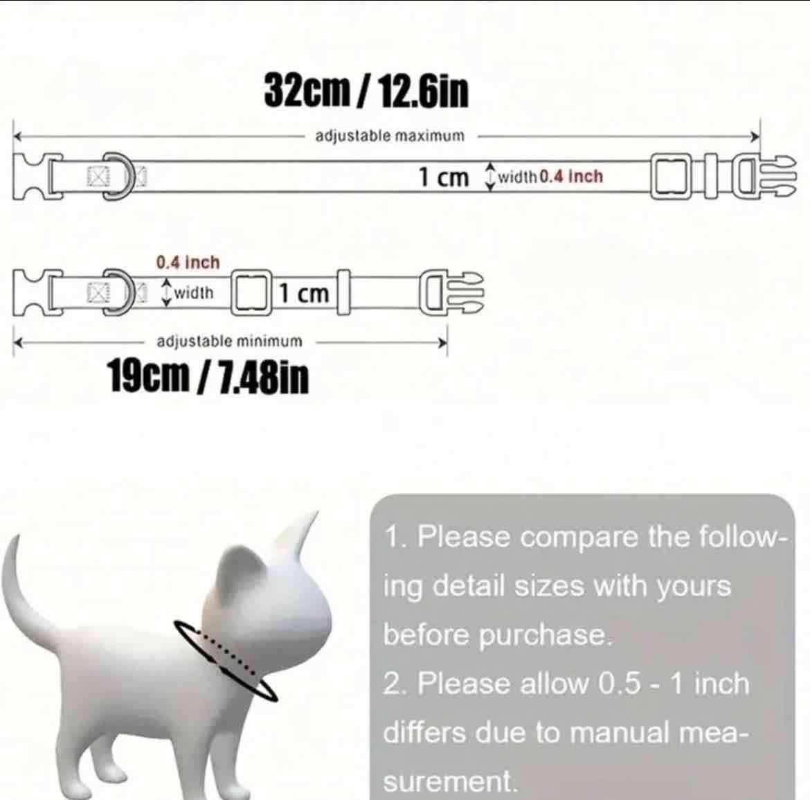 Collar rosado para mascota - miniatura 2