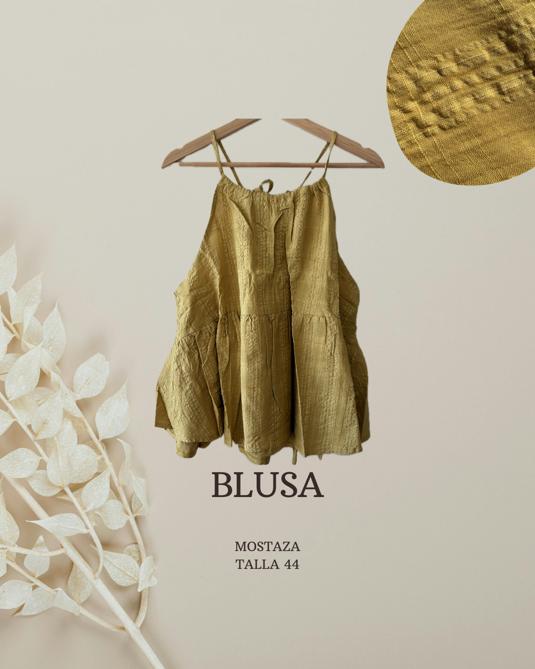 Nueva Blusa mostaza