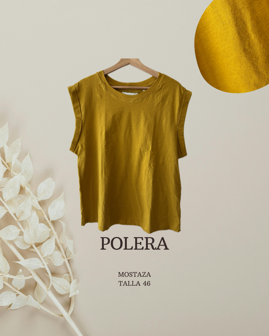 Nueva Polera mostaza