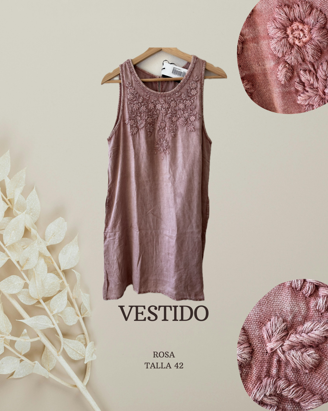 Nuevo Vestido rosa