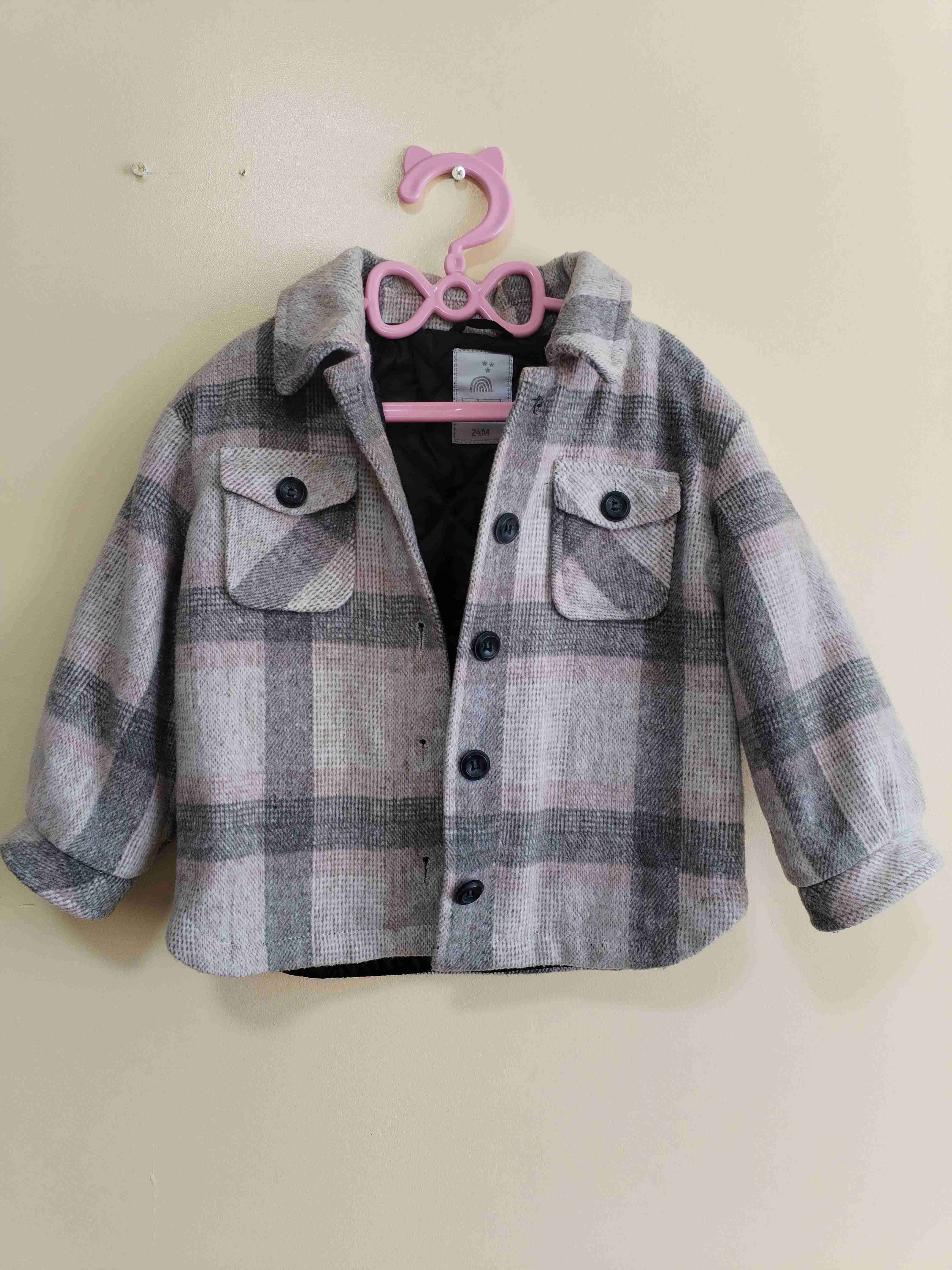 Chaqueta infantil de cuadros