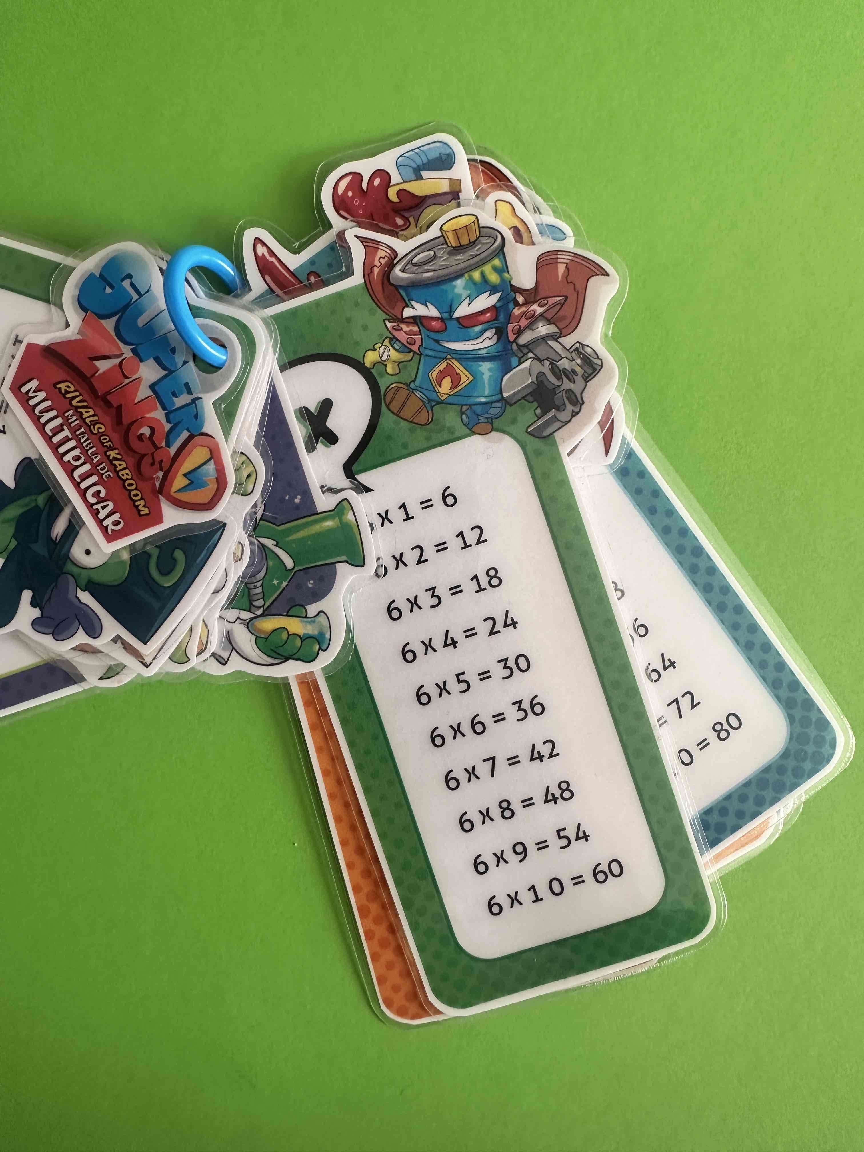 Tarjetas educativas multiplicar Super Zings - miniatura 2
