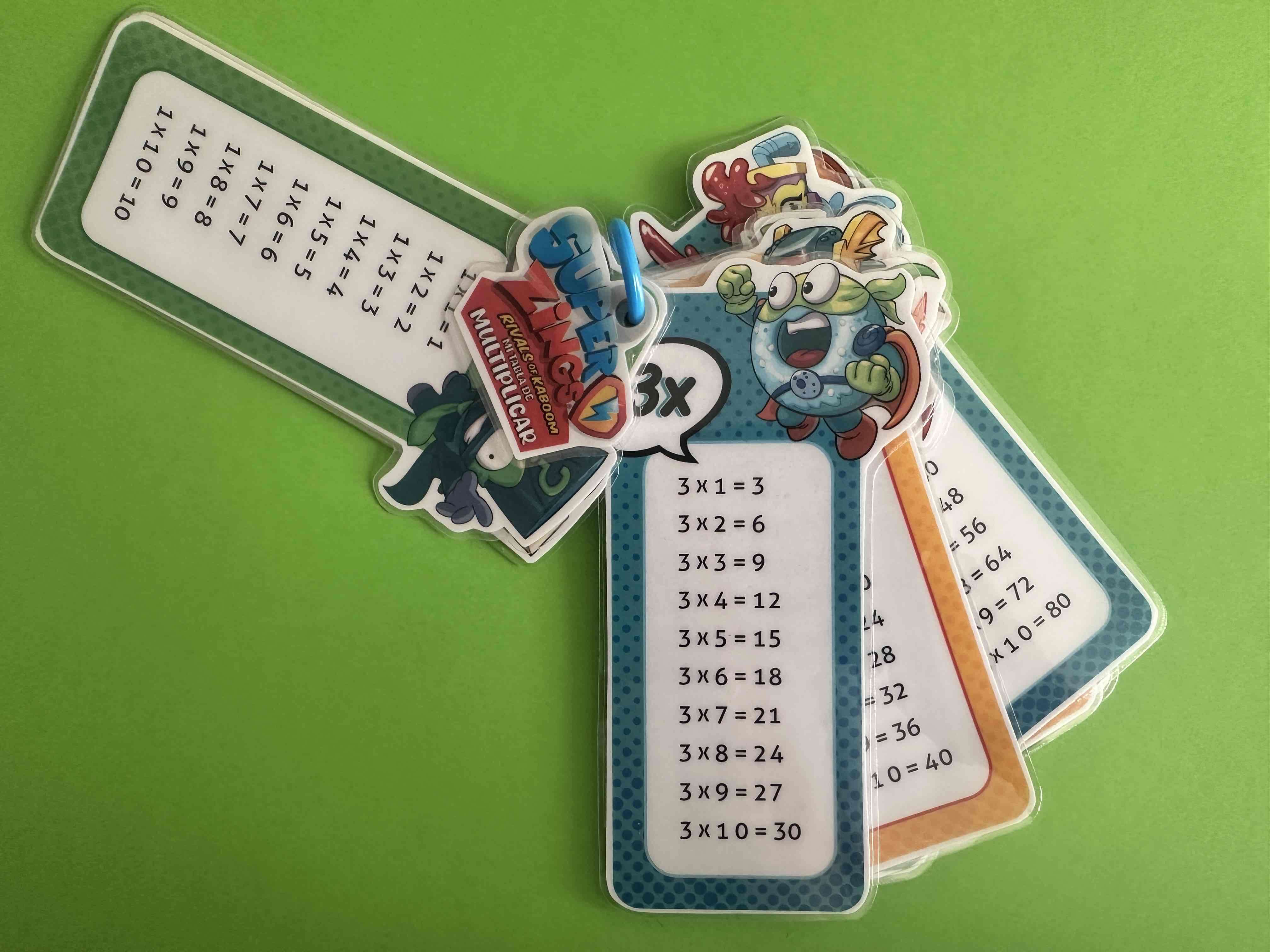 Tarjetas educativas multiplicar Super Zings - miniatura 4