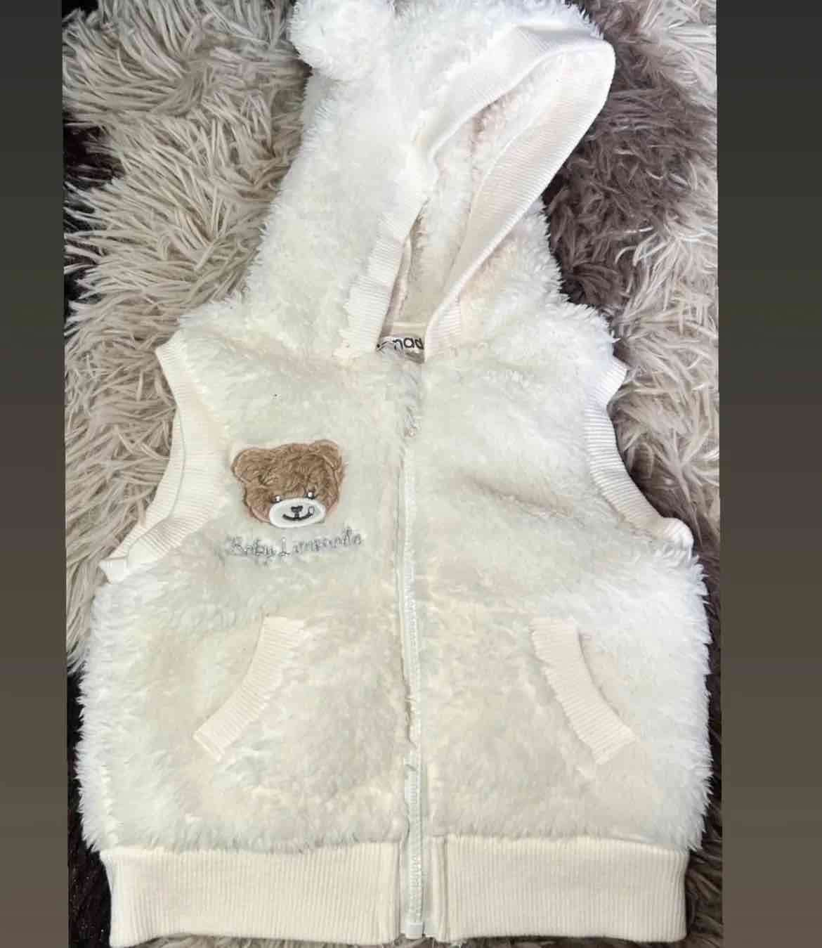 Chaleco polar con capucha bebé Limonada 3 meses