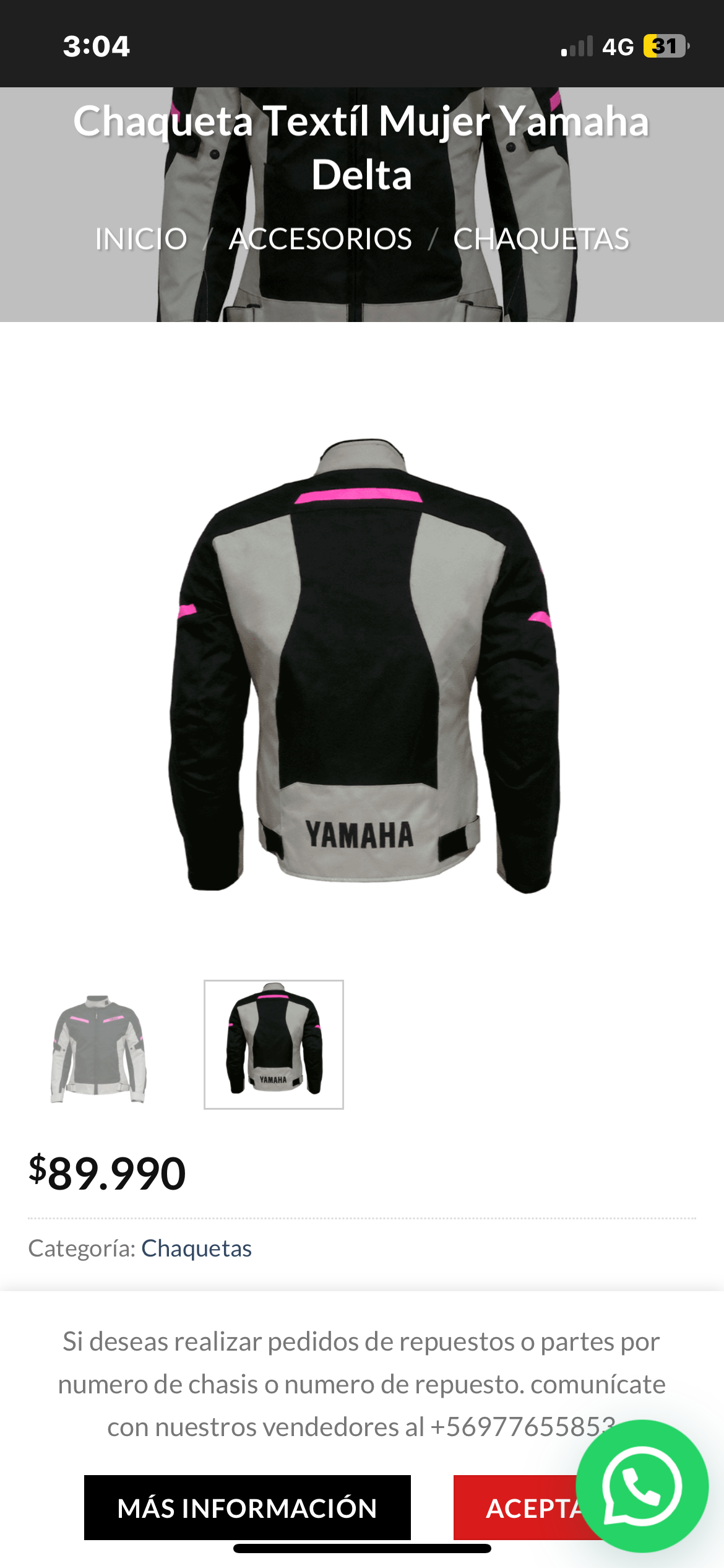Chaqueta Yamaha - miniatura 3