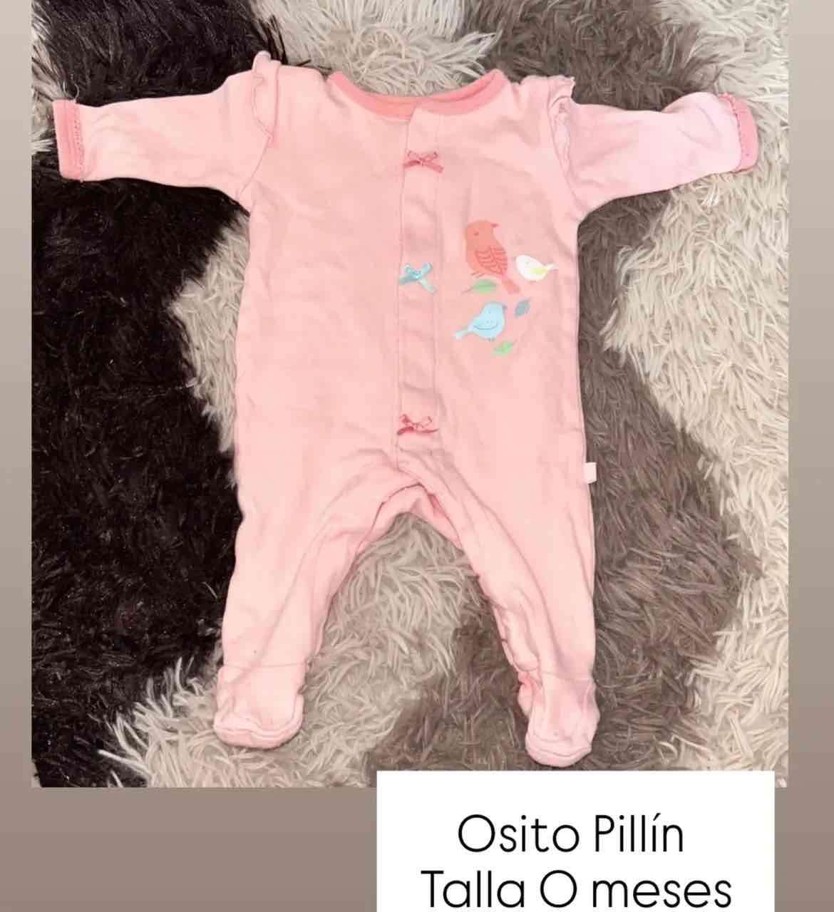 Enterito rosado de bebé pillín 0 meses