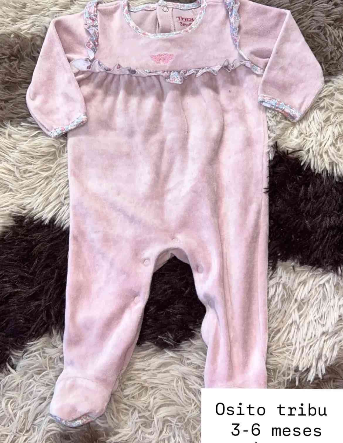 Osito rosado de bebé 3-6 meses tribu