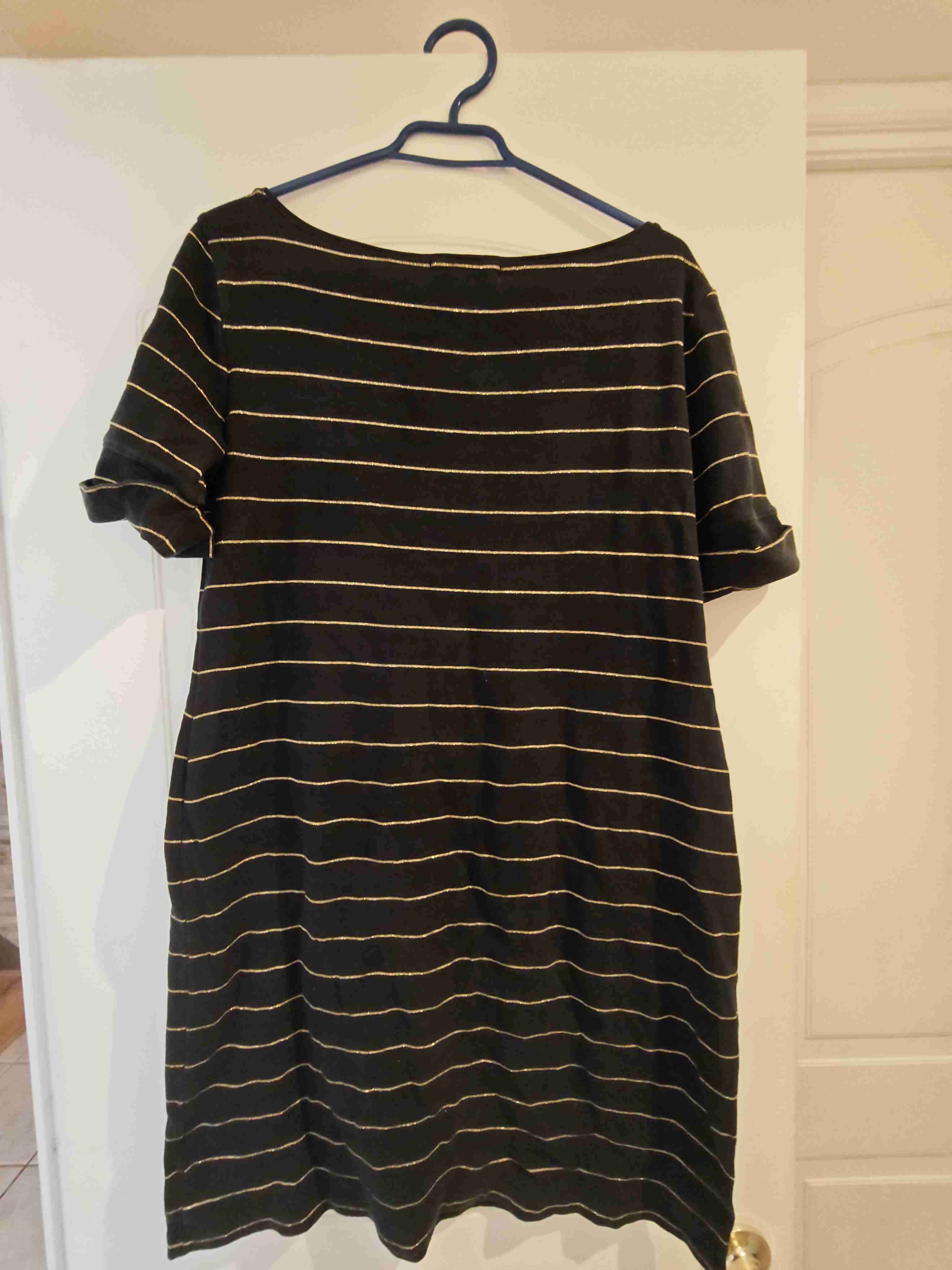 Vestido de rayas negro - miniatura 3