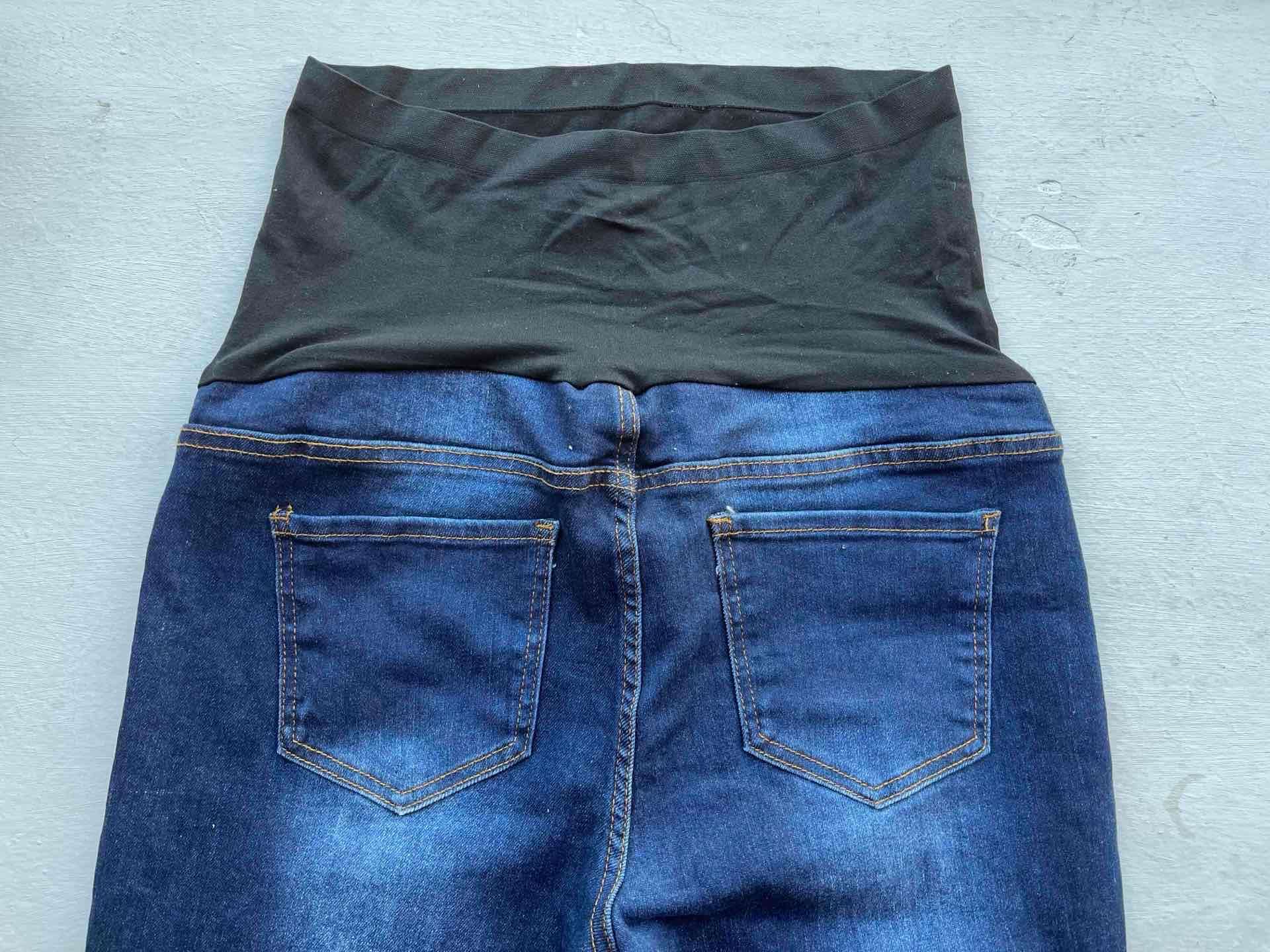 Jeans maternales azul oscuro - miniatura 2