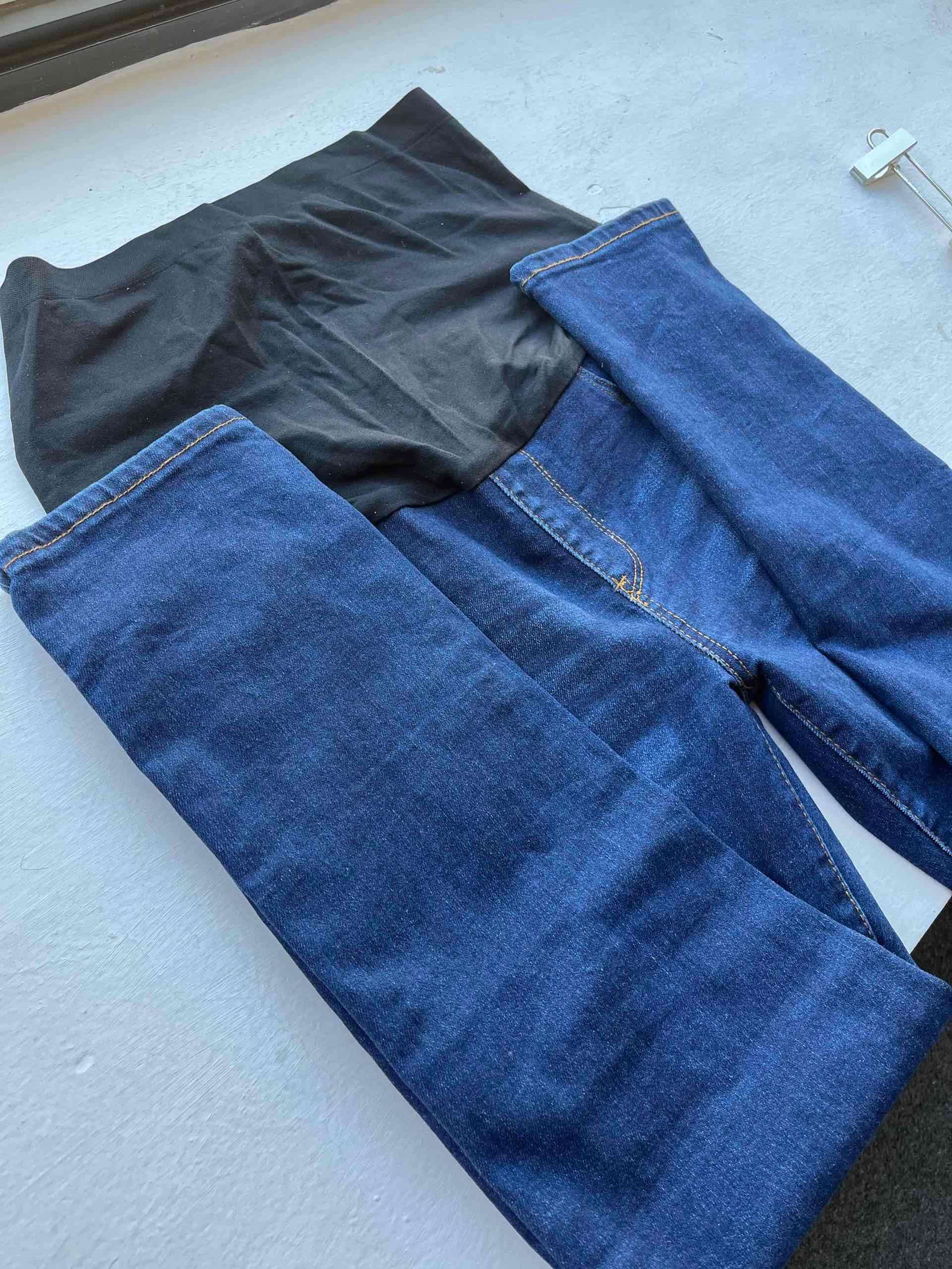 Jeans maternales azul oscuro - miniatura 3