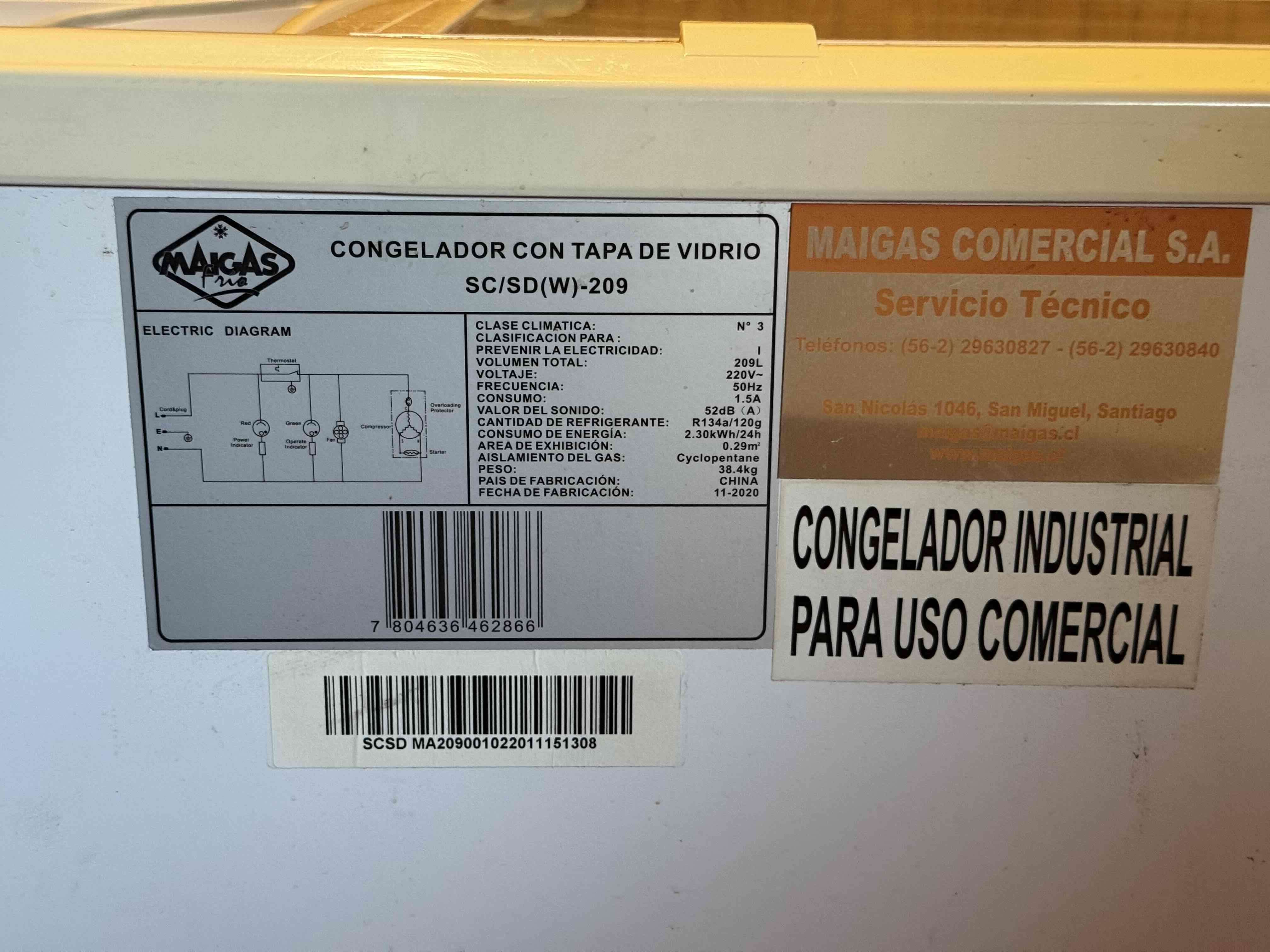 Congelador horizontal Maigas SCSD(w)-209 - miniatura 4