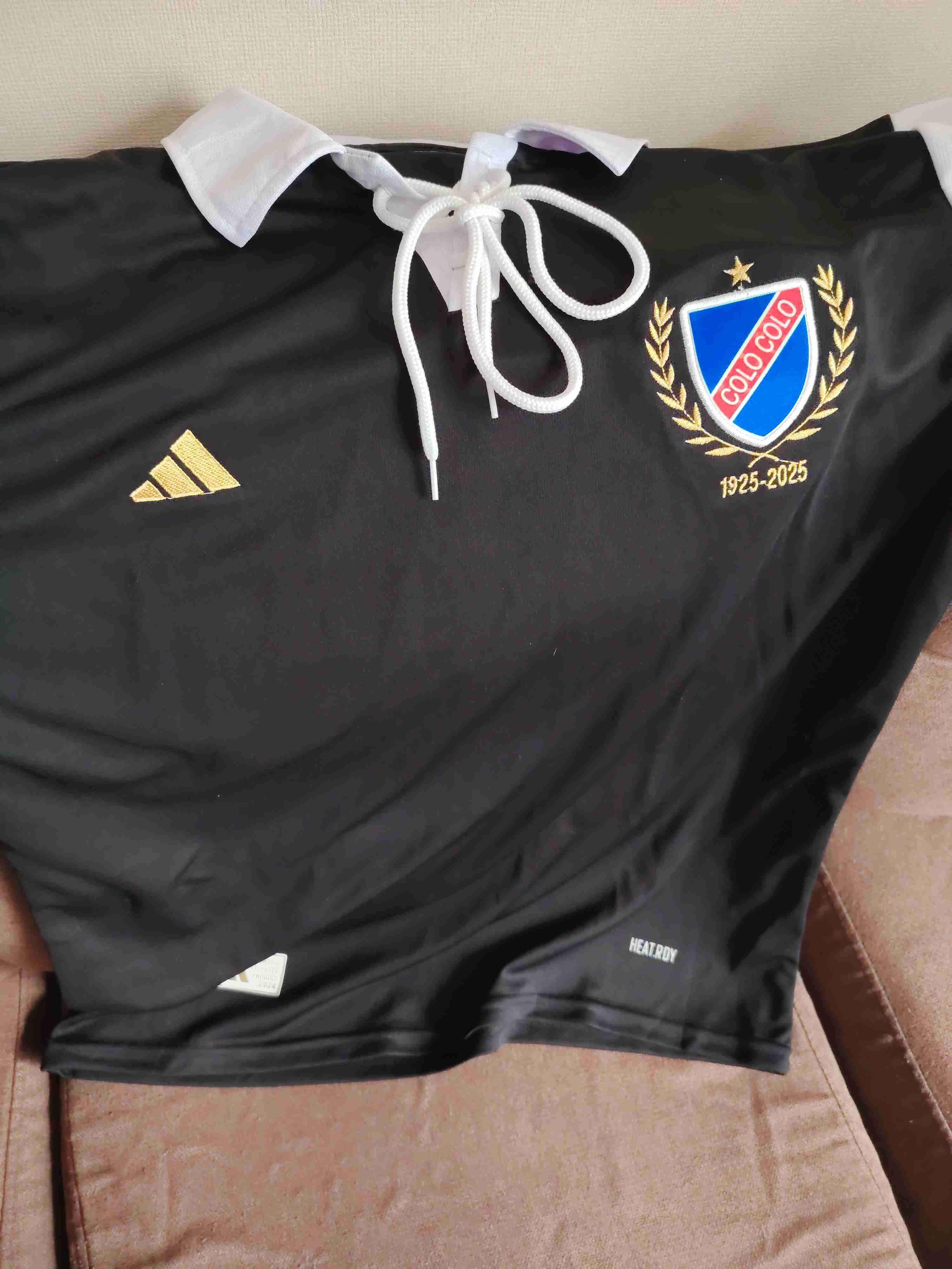 Camiseta retro Colo-Colo negra - miniatura 2