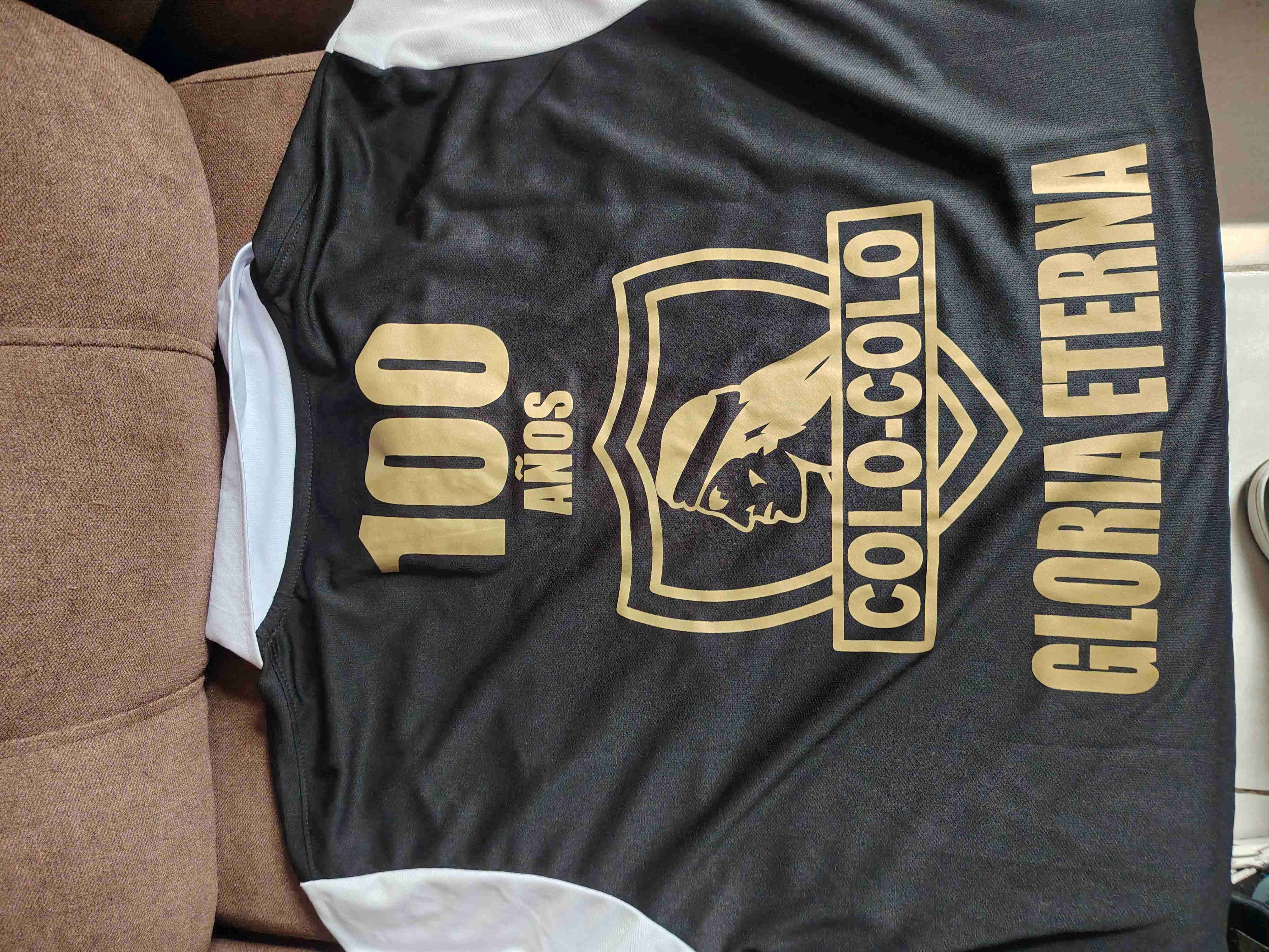 Camiseta retro Colo-Colo negra - miniatura 3